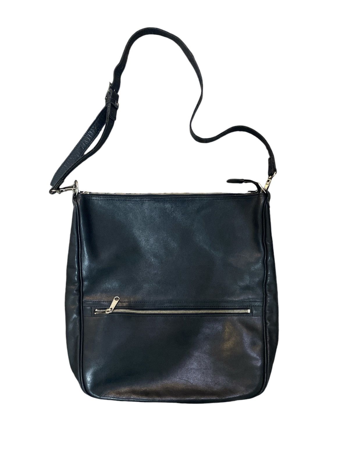 Comme des Garcons Tricot Comme Des Garcons Fully Black Leather Sling bag Size ONE SIZE - 3 Thumbnail