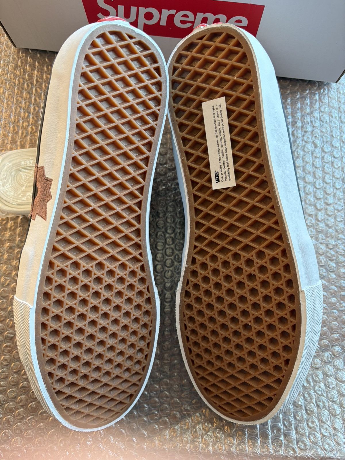 Supreme × Vans US 12 Nate Lowman × Supreme × Vans Skate Grosso Mid Natural Size US 12 / EU 45 - 7 Thumbnail