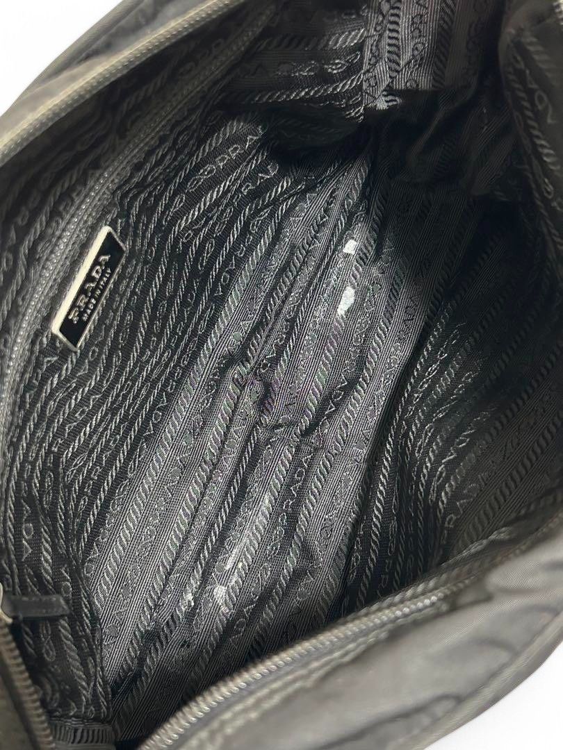 Prada Prada - Shoulder Bag Triangle Plate Black Nylon Crossbody Size ONE SIZE - 7 Thumbnail