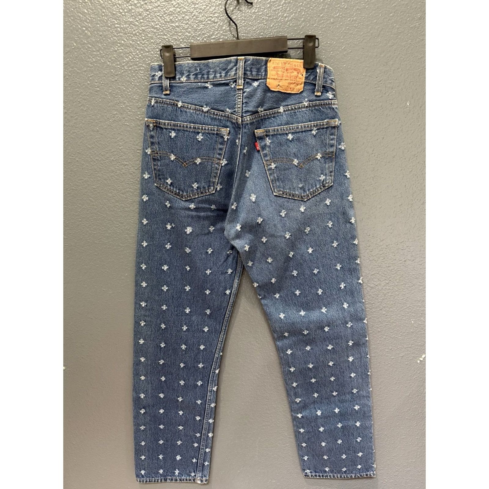 Levi's VINTAGE Levi's 501 Button Fly Perforated Denim Jeans Shirt? Size US 32 / EU 48 - 3 Thumbnail