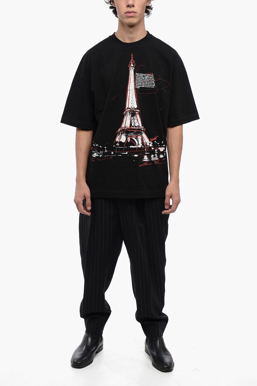 1989 STUDIO og1mm1024 Cotton Crewneck T-Shirt in Black Size US XL / EU 56 / 4 - 4 Thumbnail