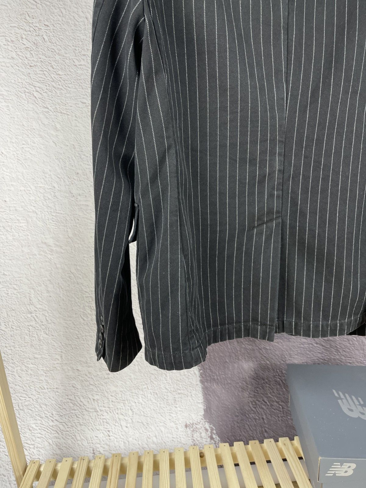 Polo Ralph Lauren Polo Ralph Lauren black striped cotton unlined blazer Size 46R - 14 Thumbnail