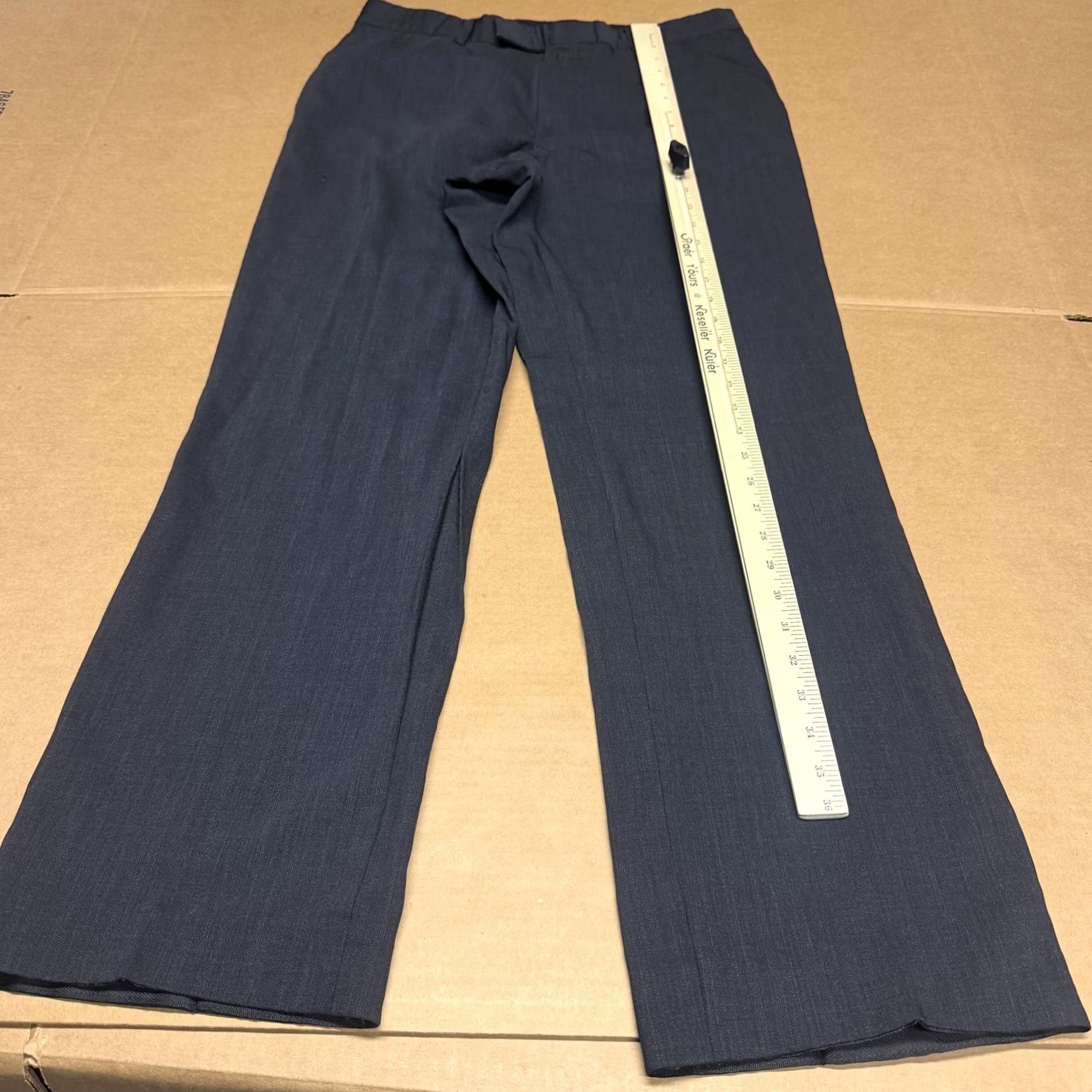 Hugo Boss Hugo Boss Dress Pants Mens 34x32 Gray Wool Flat Front Straight Business Size US 34 / EU 50 - 4 Thumbnail