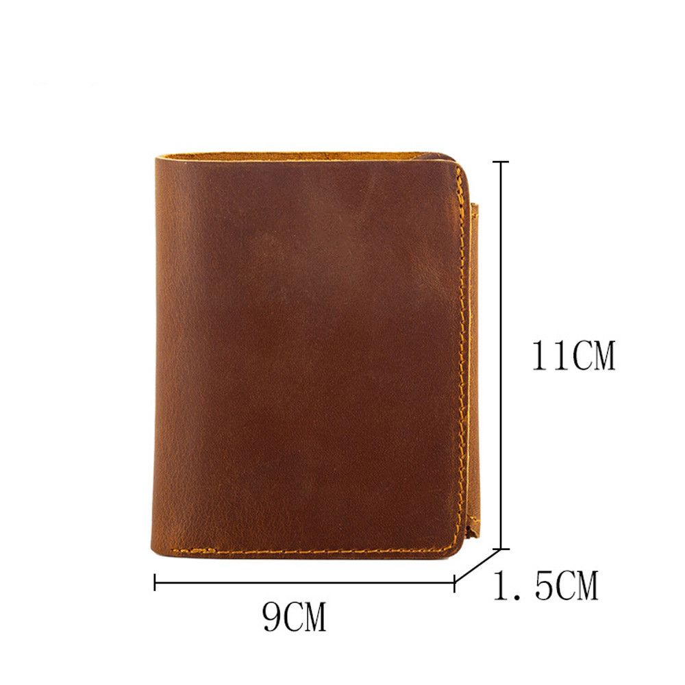 Japanese Brand × Leather Handmade Short Trifold Leather Wallet Size ONE SIZE - 4 Thumbnail