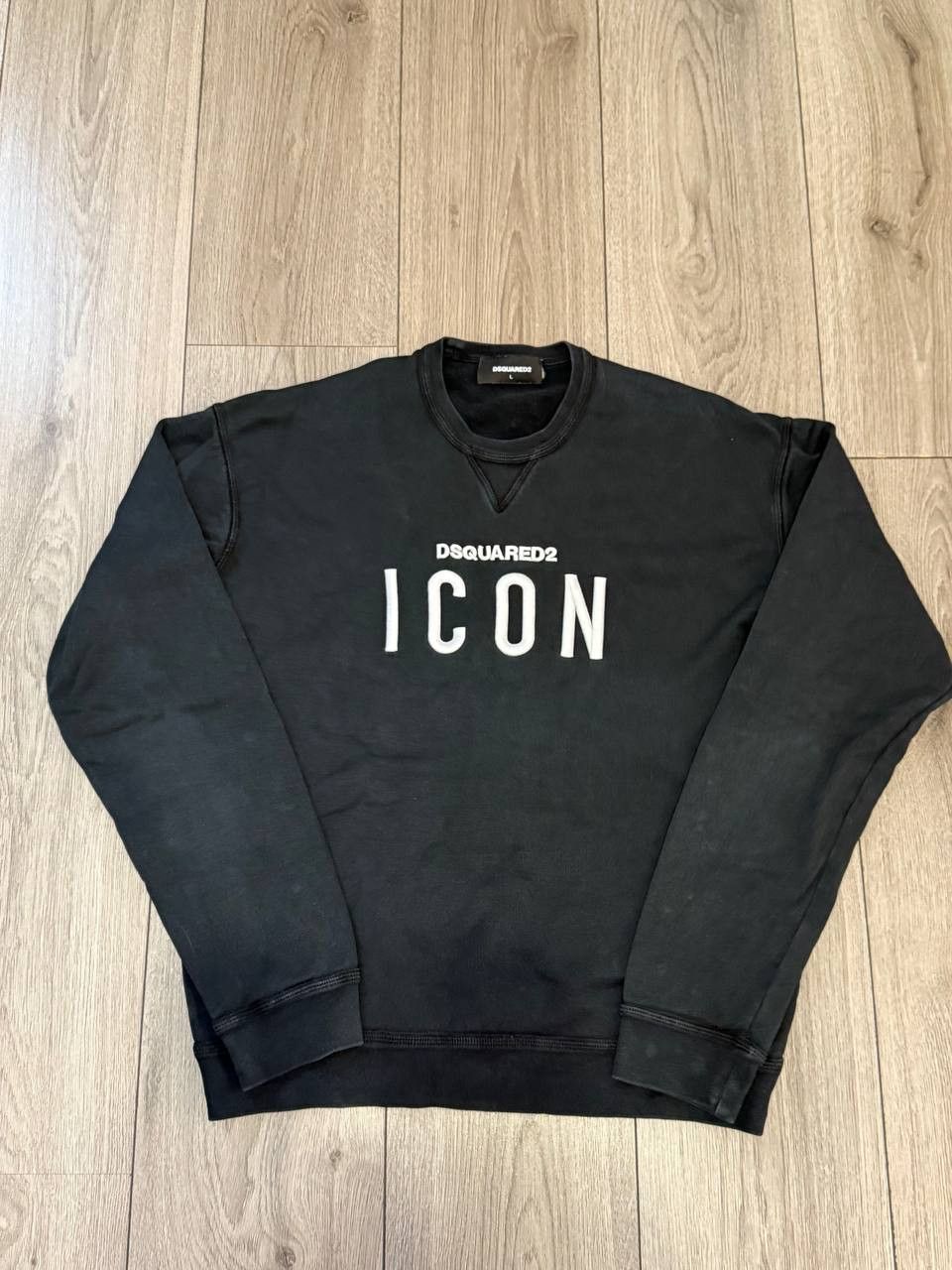 Dsquared2 Dsquared 2 Icon big embroidered logo black sweatshirt Size L Size US L / EU 52-54 / 3 - 1 Thumbnail