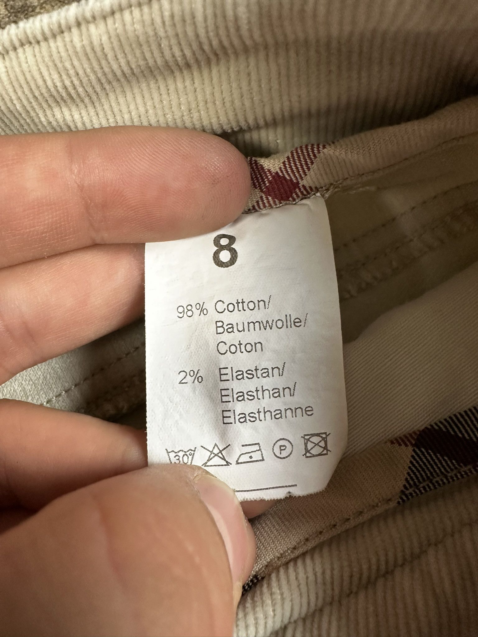 Burberry Burberry Corduory Cargo Pants Size 28" / US 6 / IT 42 - 8 Thumbnail