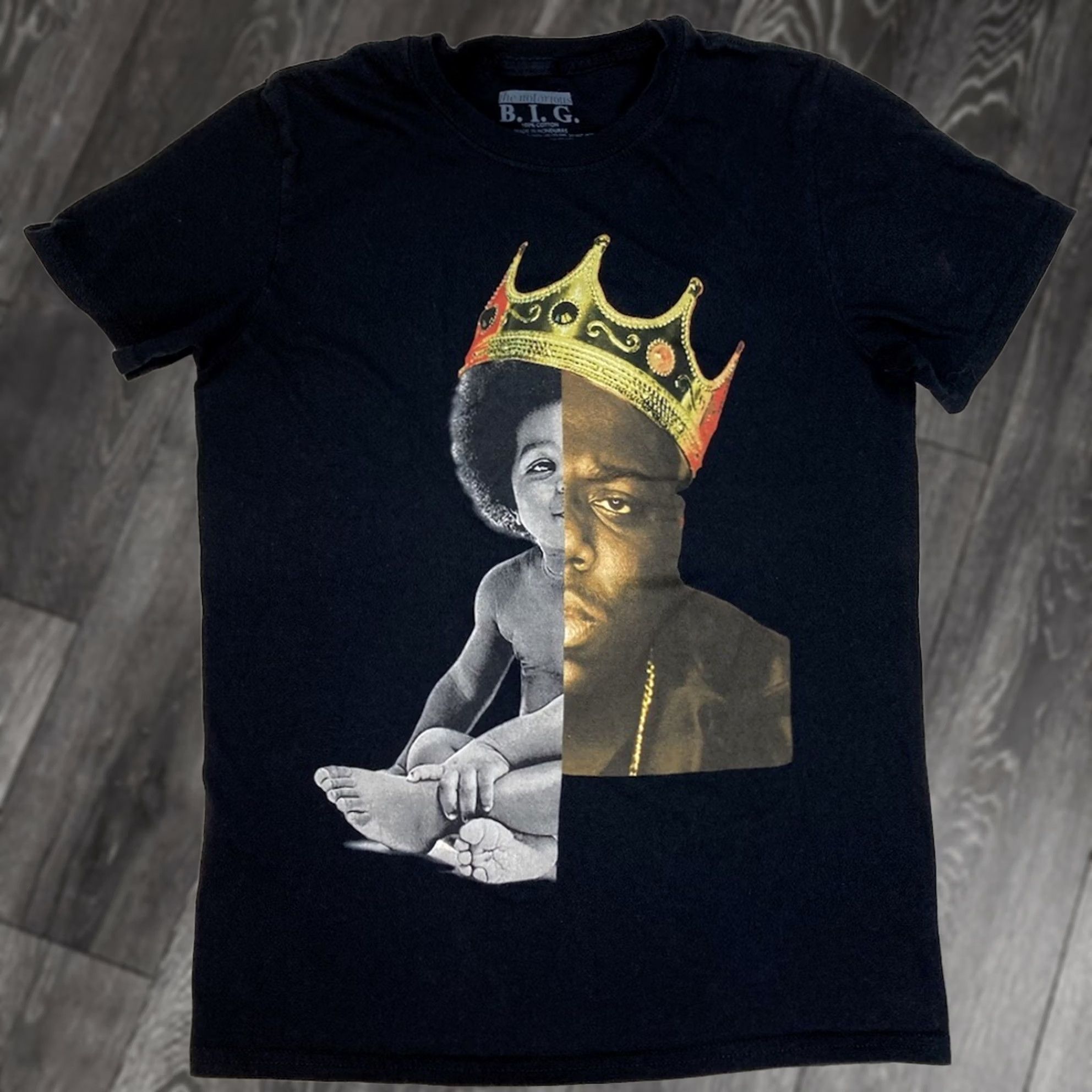 Vintage The Notorious BIG Shirt Womens S Black Biggie Smalls Women Short Sleeve Music Size S / US 4 / IT 40 - 1 Thumbnail
