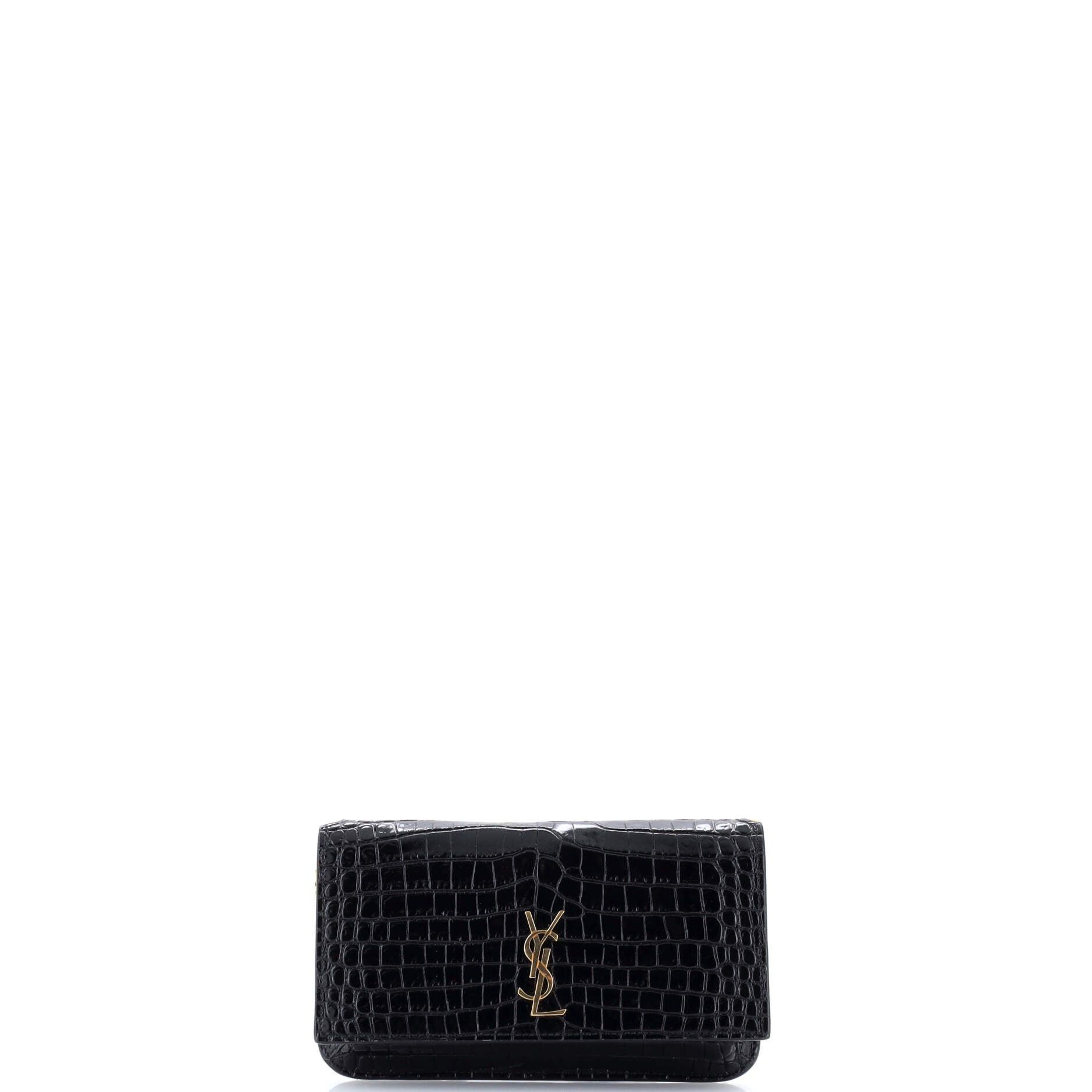 Saint Laurent Paris Classic Monogram Phone Holder Shoulder Bag Size ONE SIZE - 1 Thumbnail