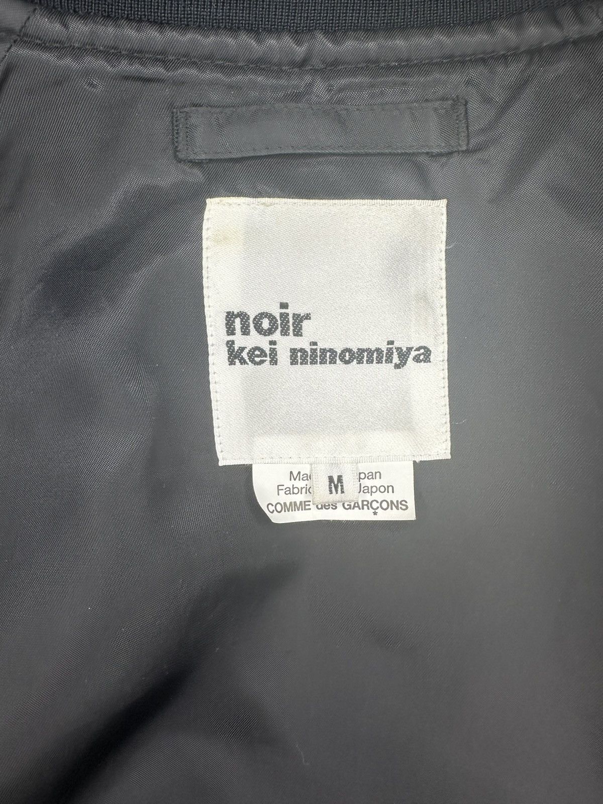 Comme des Garcons × Noir Kei Ninomiya Noir Kei Ninomiya cropped bomber jacket Size M / US 6-8 / IT 42-44 - 4 Thumbnail