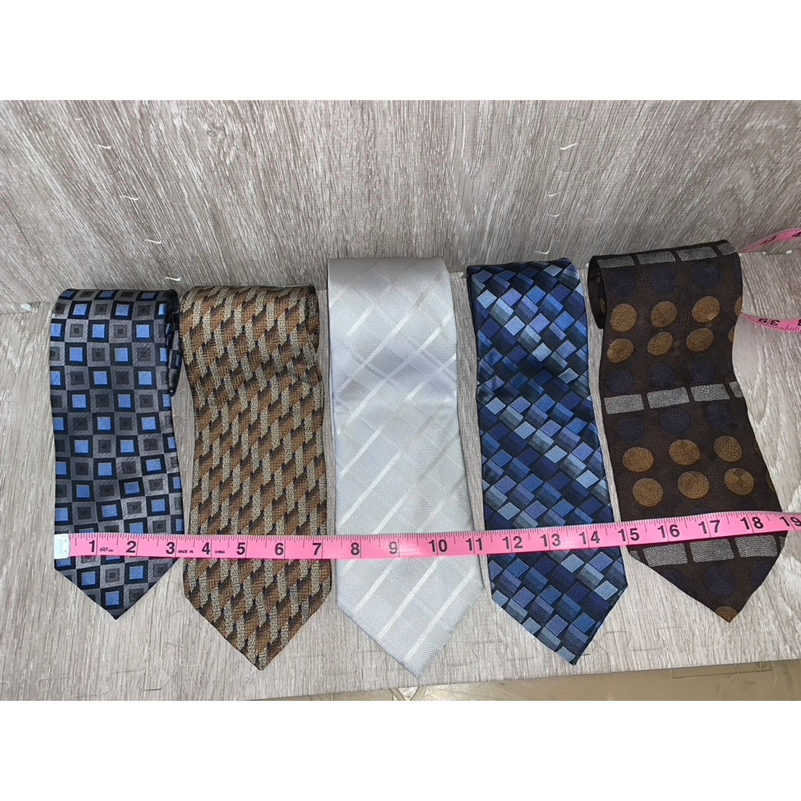 Kenneth Cole Kenneth Cole Reaction Men's Multicolor Silk Tie Set of 5 Size ONE SIZE - 2 Thumbnail