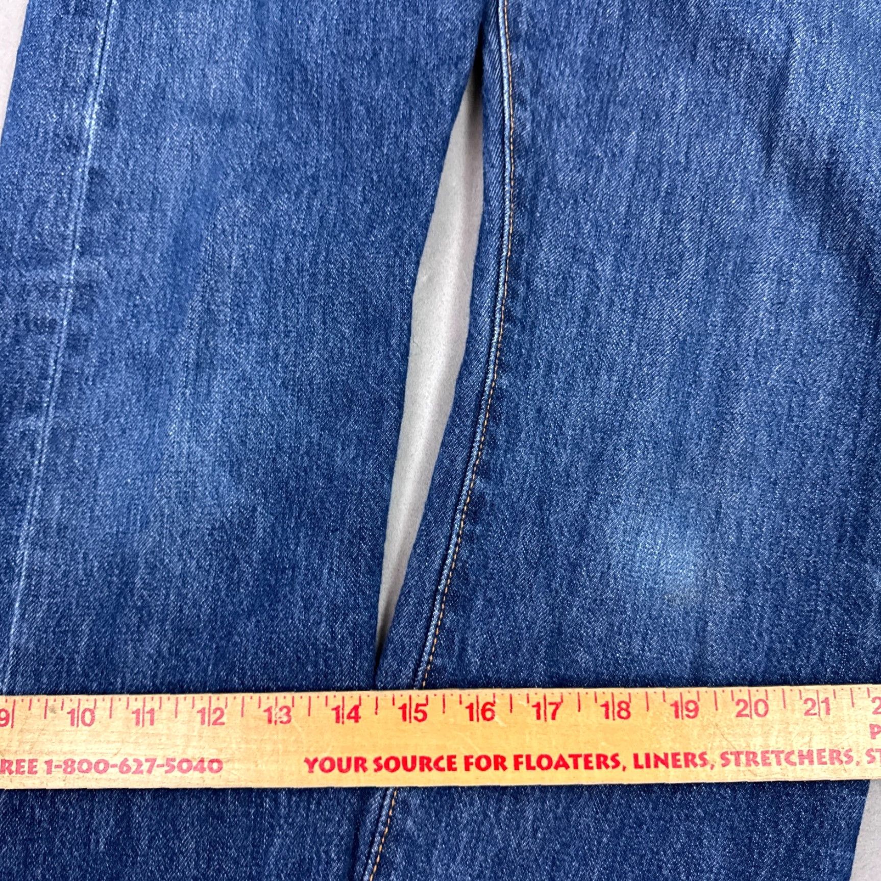 Levi's Levi's 501 Jeans Mens 30x30 Blue Button Fly Denim Straight Pants Jeans Size US 30 / EU 46 - 7 Thumbnail