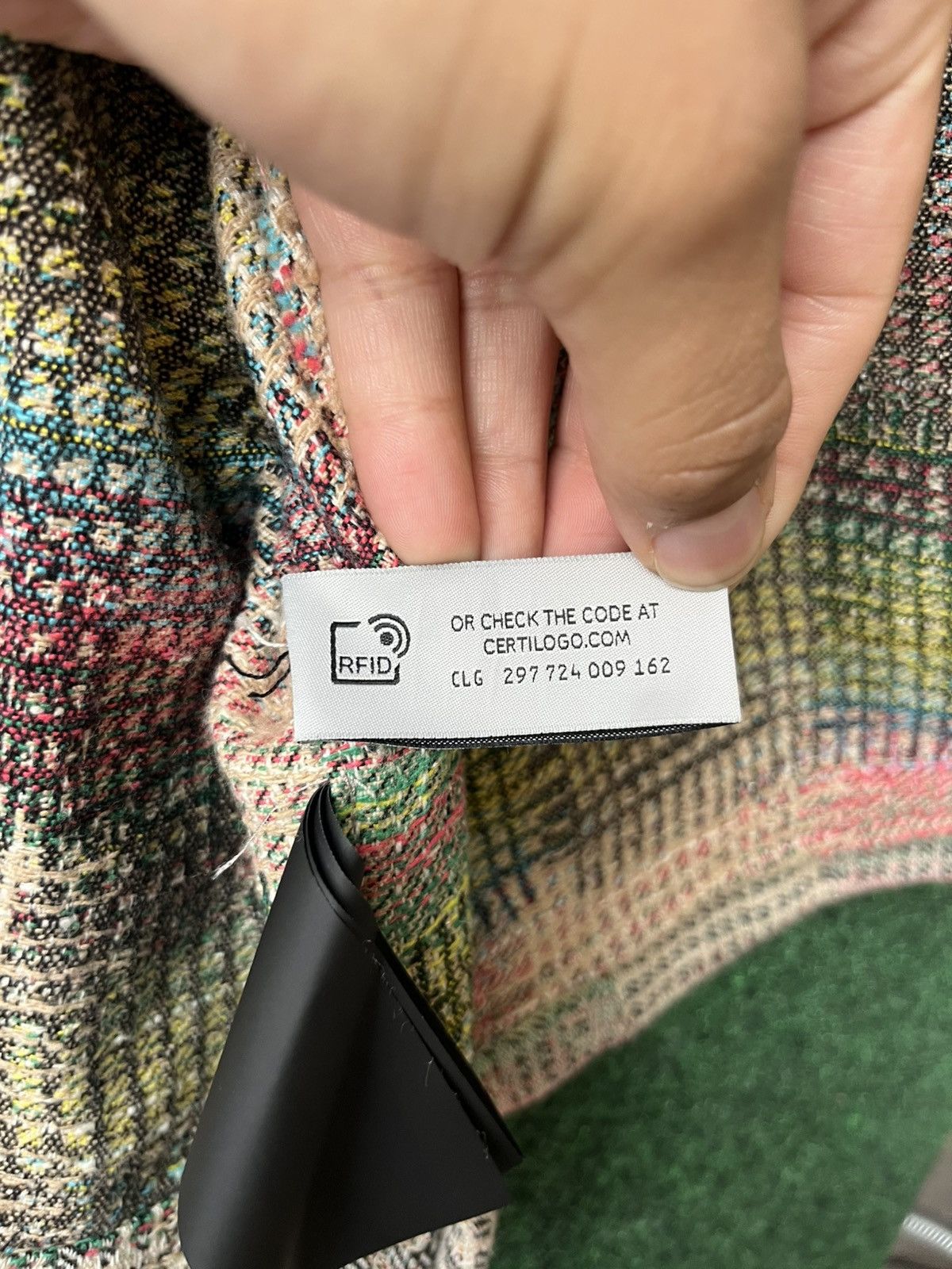 Palm Angels VERY CLEAN PALM ANGELS MULTICOLOR PLAID PEACOAT SIZE 50 Size US L / EU 52-54 / 3 - 9 Thumbnail