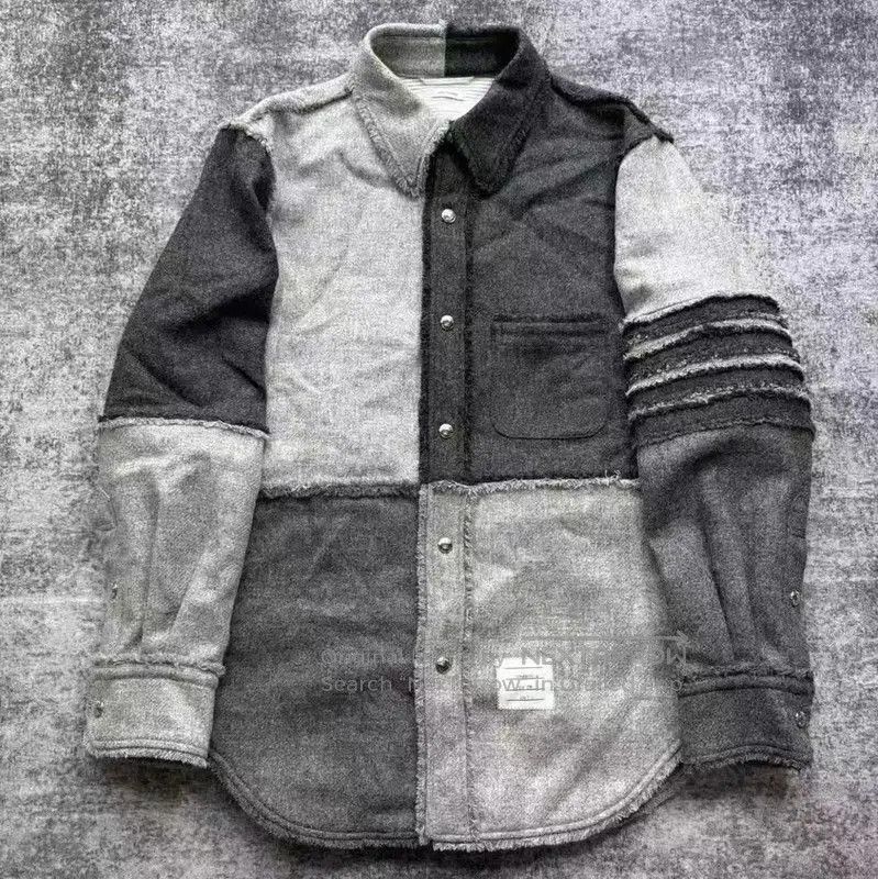 Thom Browne Thom Browne Grey Wool Women's Shirt . Size M / US 6-8 / IT 42-44 - 1 Thumbnail