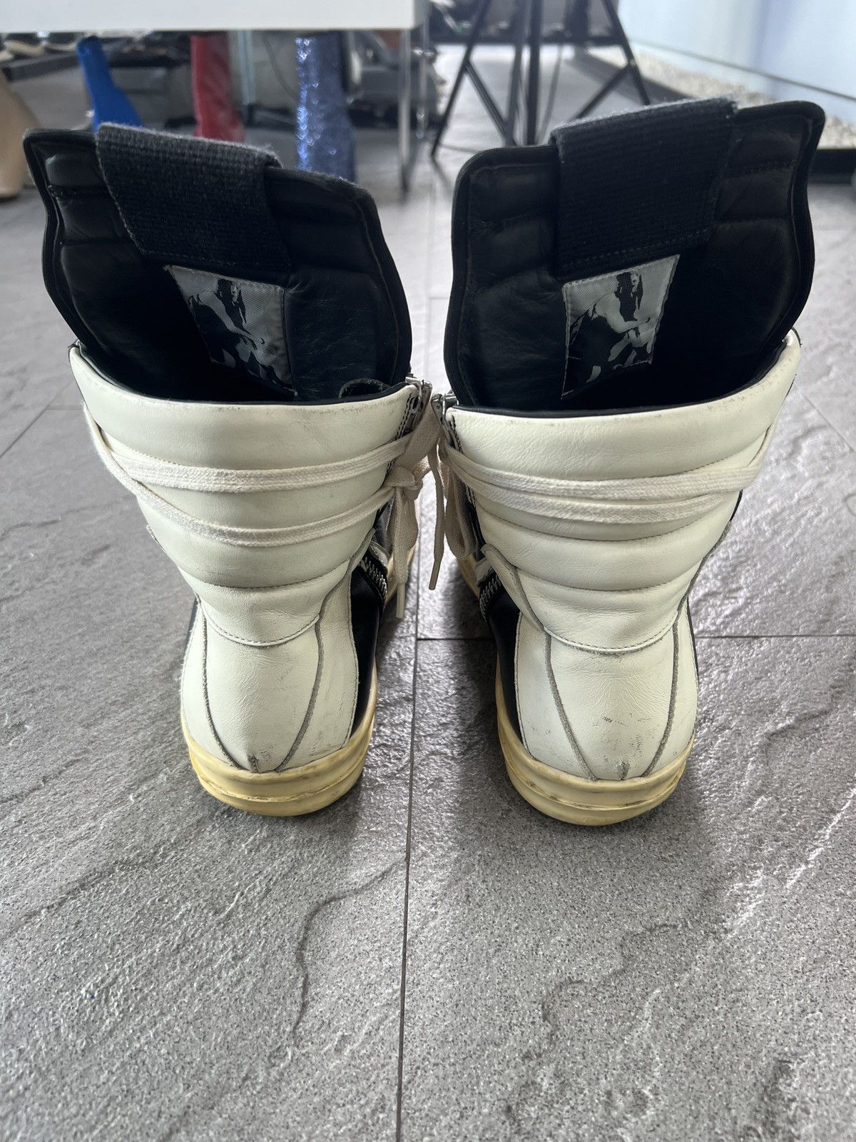Rick Owens Rick Owens Geobasket High Top Sneakers Black EU40.5 Size US 7.5 / EU 40-41 - 4 Thumbnail