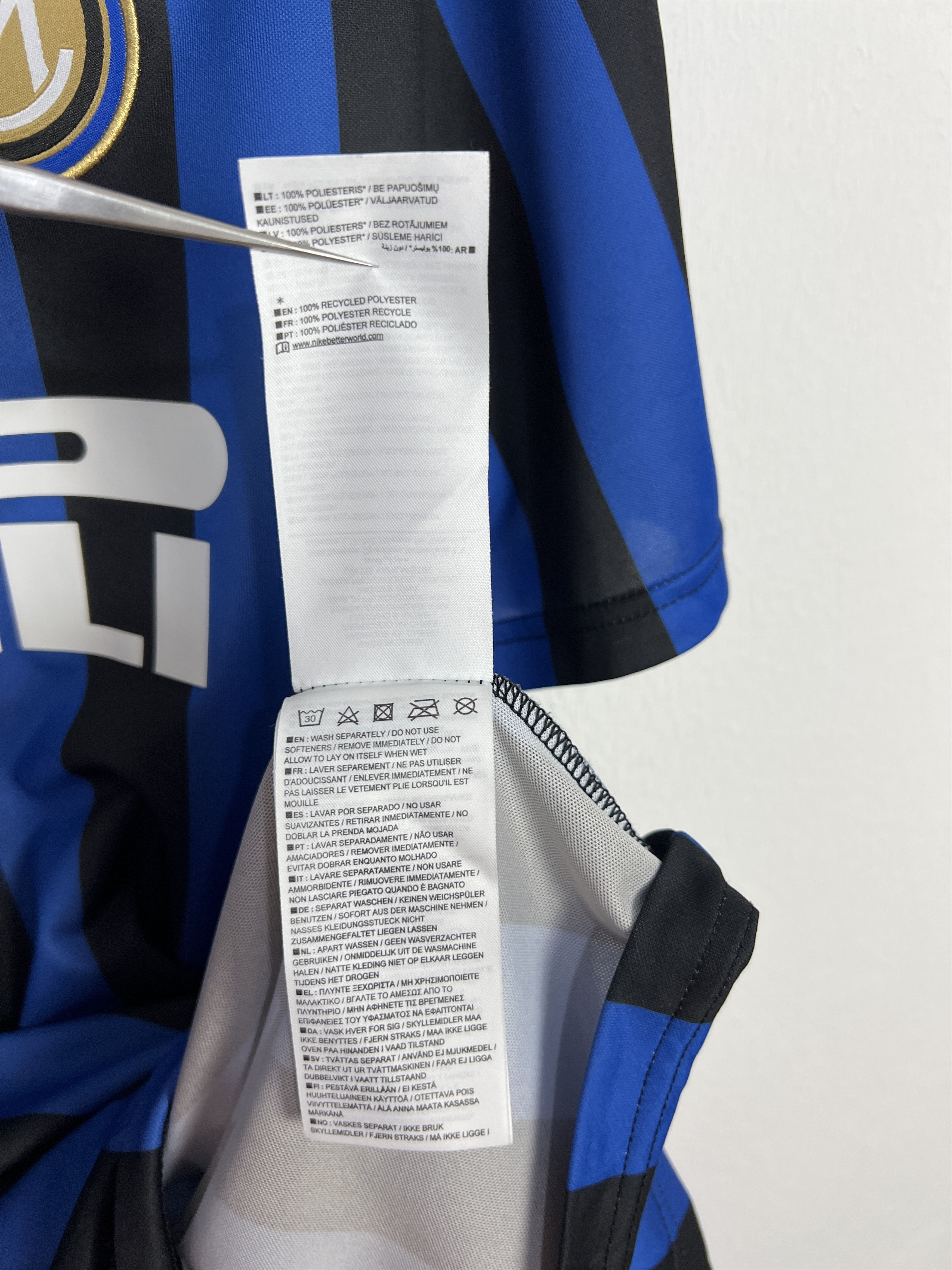 Nike Inter Milan Home football shirt 2010 Soccer Nike Jersey Size US XL / EU 56 / 4 - 11 Thumbnail