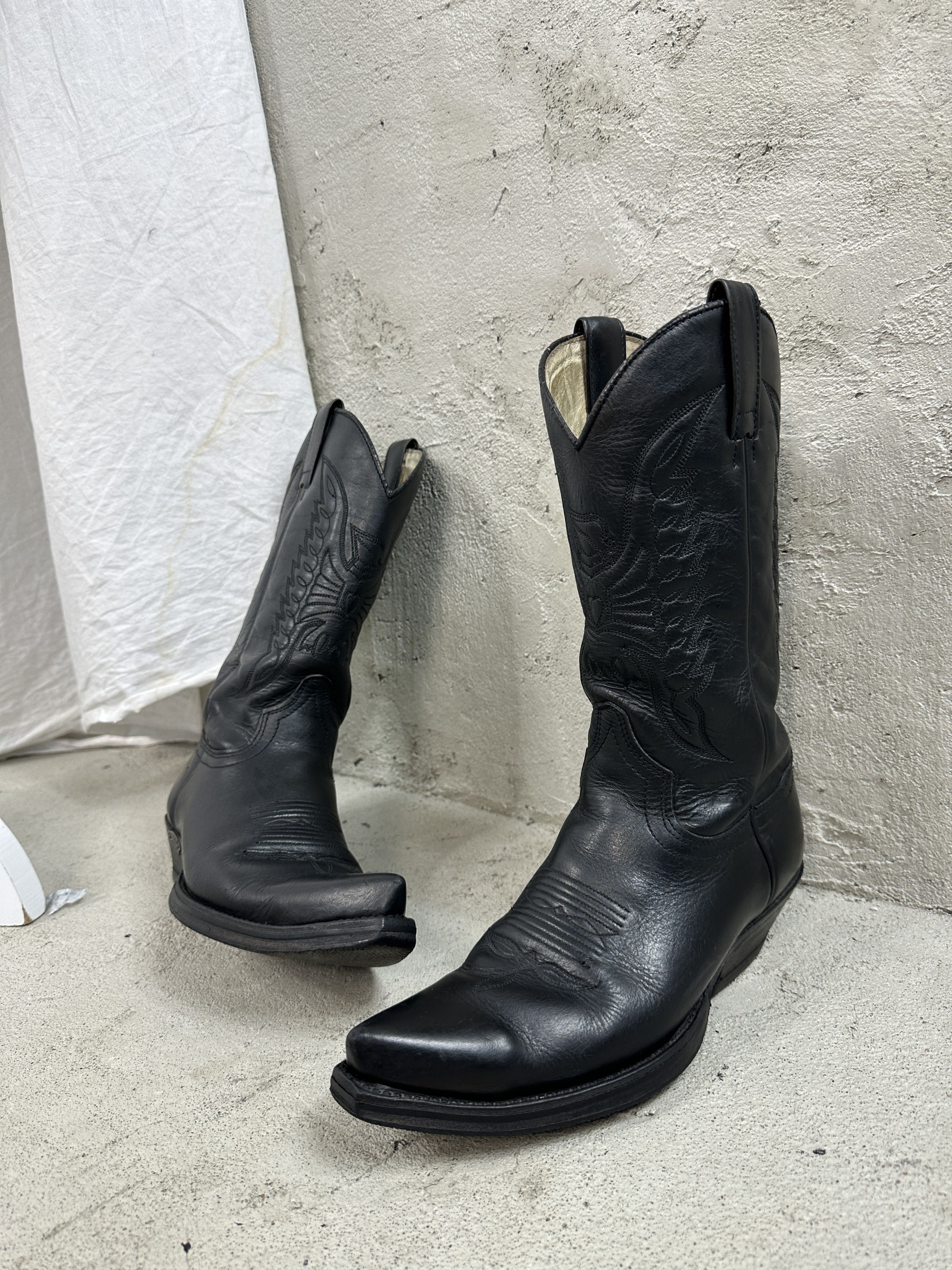 Sendra × Vintage Vintage Embossed Leather Sendra Cowboy Boots Size US 7 / IT 37 - 2 Thumbnail