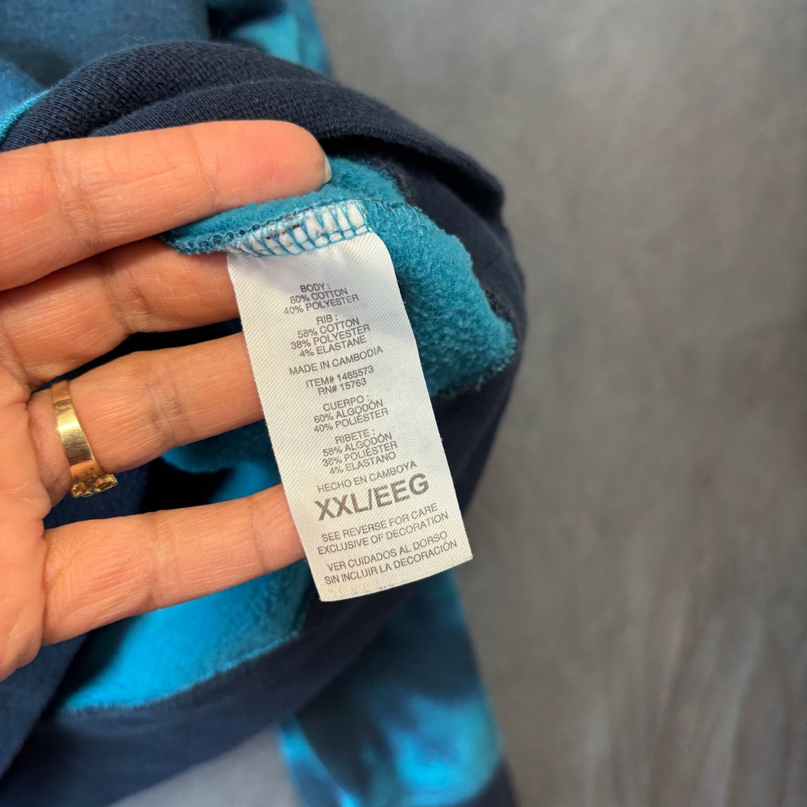 Champion Champion Hoodie Sweatshirt Tie Dye Universe Hippie Boho Size US XXL / EU 58 / 5 - 6 Thumbnail