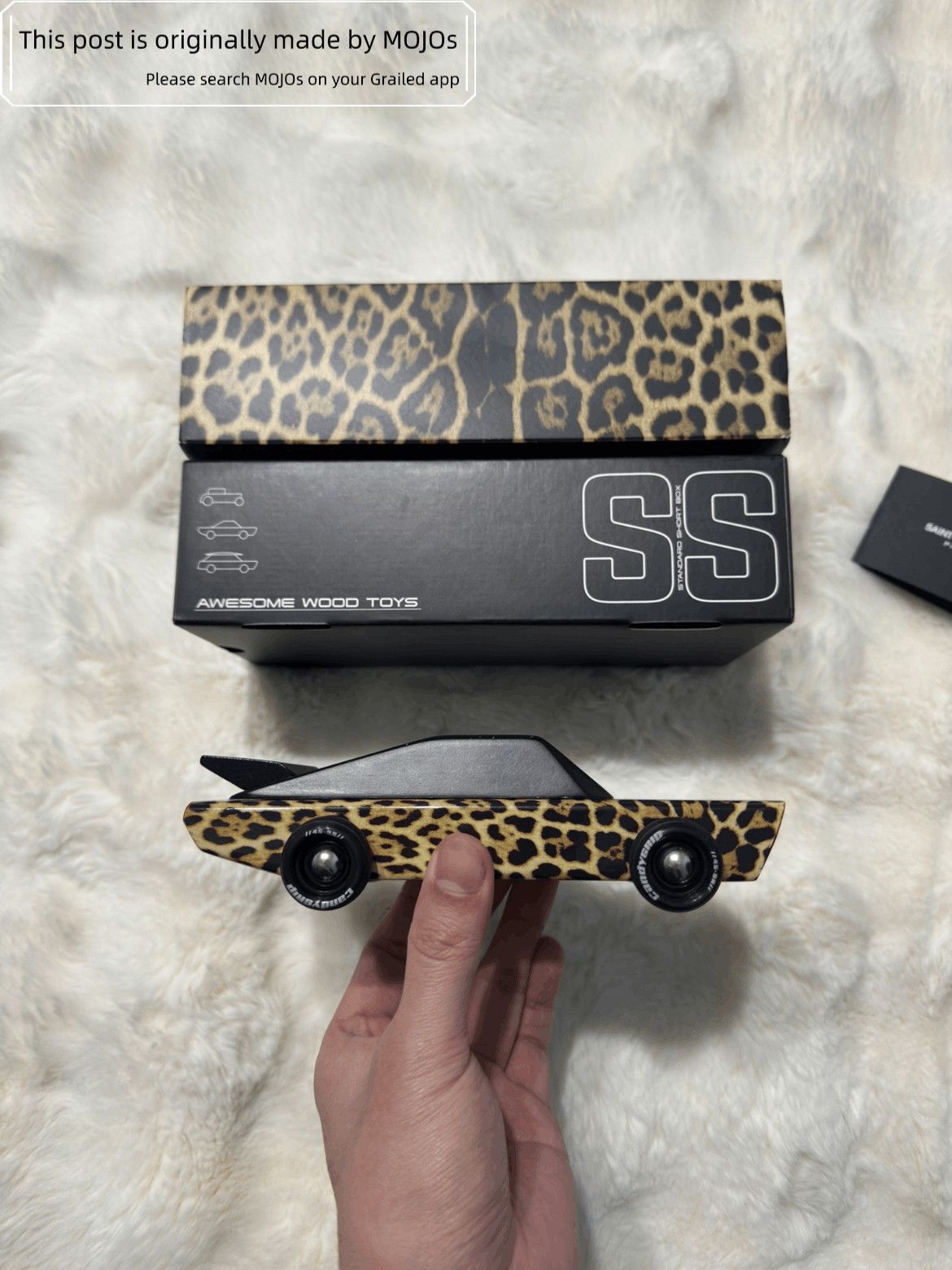 Saint Laurent Paris Saint Laurent Paris Leopard Pattern Wood Car Model Size ONE SIZE - 1 Thumbnail