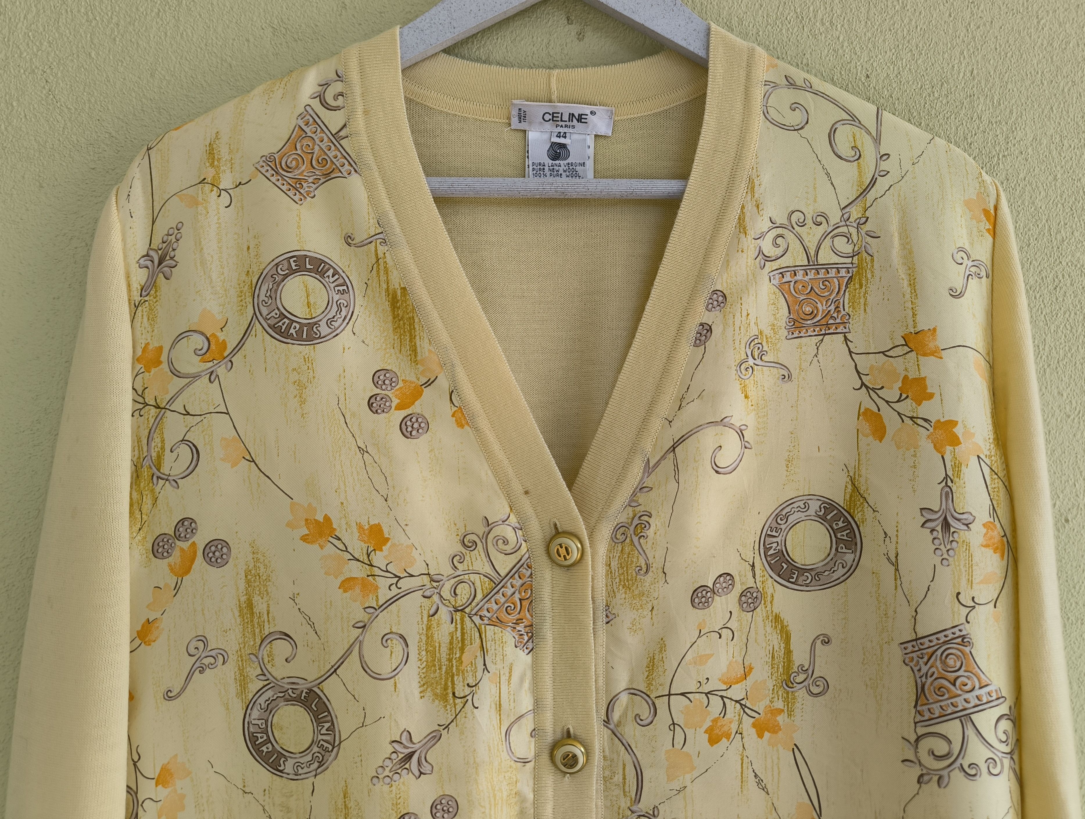 Celine Vtg CELINE silk cardigan Size US S / EU 44-46 / 1 - 6 Thumbnail