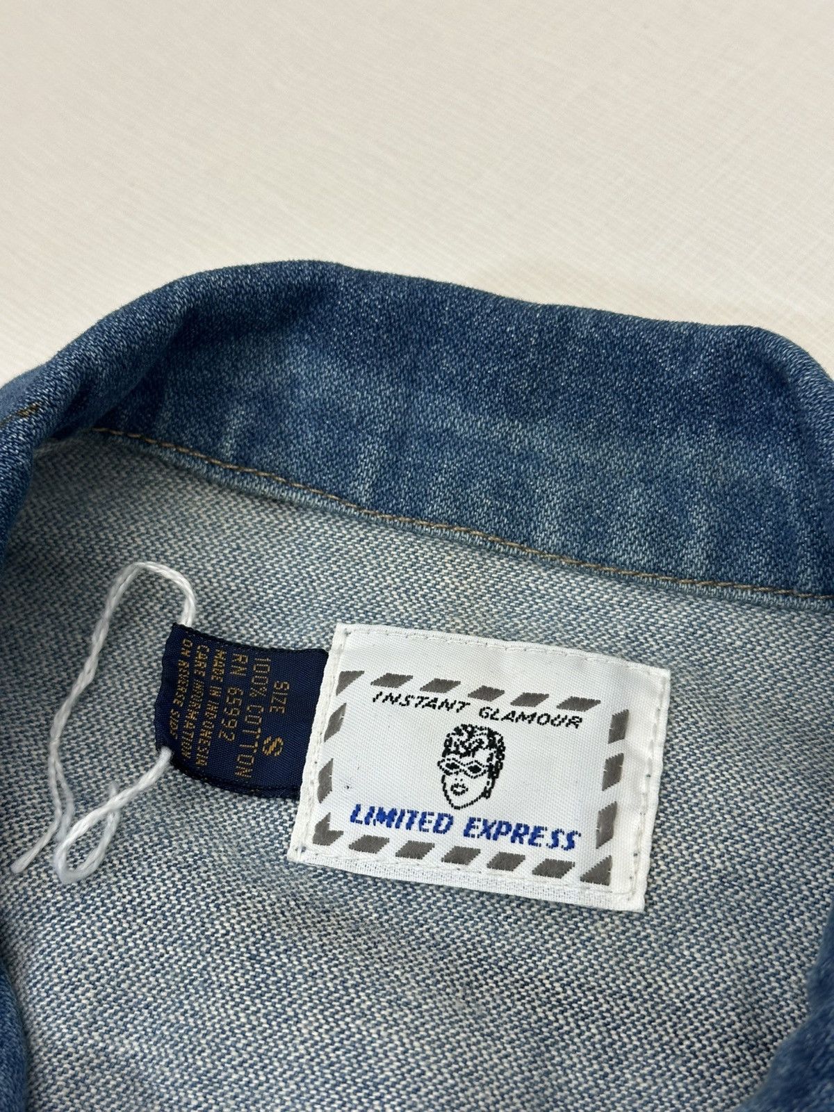 Express Vintage 80s Limited Express Denim Trucker Jacket Size Small Size US S / EU 44-46 / 1 - 6 Thumbnail