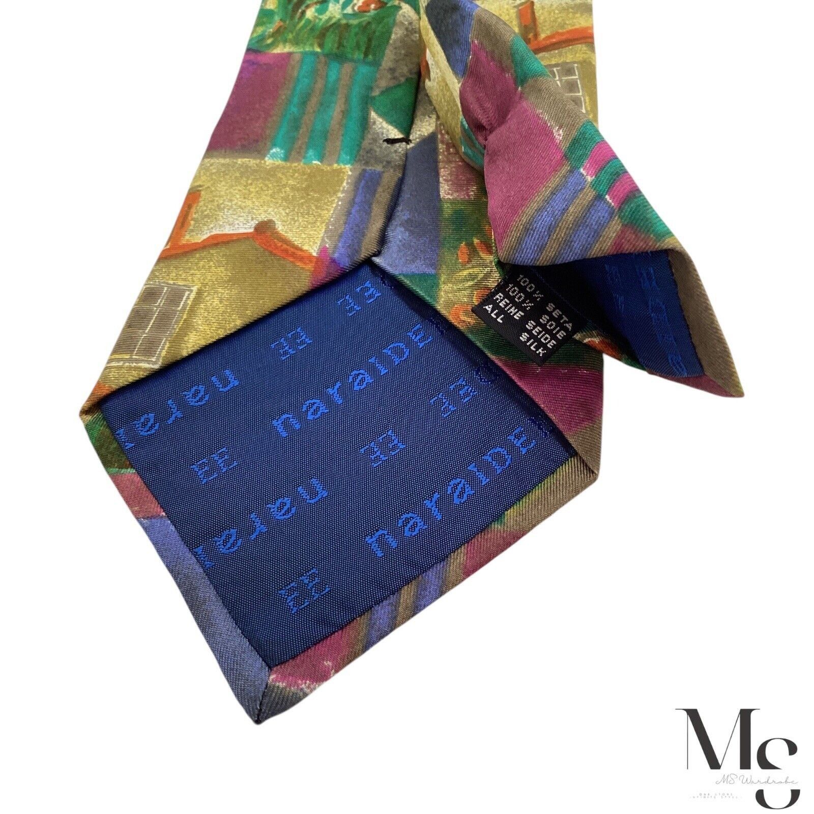 Other NARAIDE Multicolor Art Print Luxury Silk Tie Made In Italy W Size ONE SIZE - 6 Thumbnail