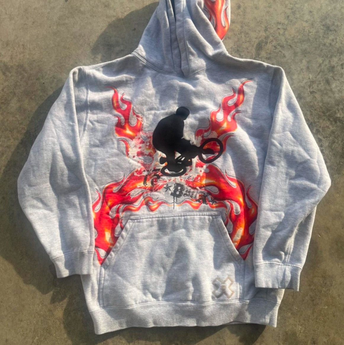 Vintage X-Games Vintage Flames Hoodie Size US XS / EU 42 / 0 - 1 Thumbnail