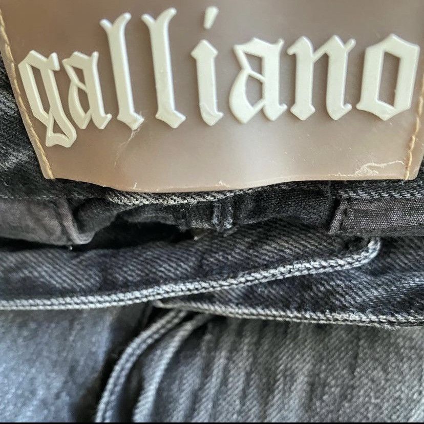 John Galliano Galliano Black Stone Wash Slim Fit Jeans Size US 29 - 10 Thumbnail