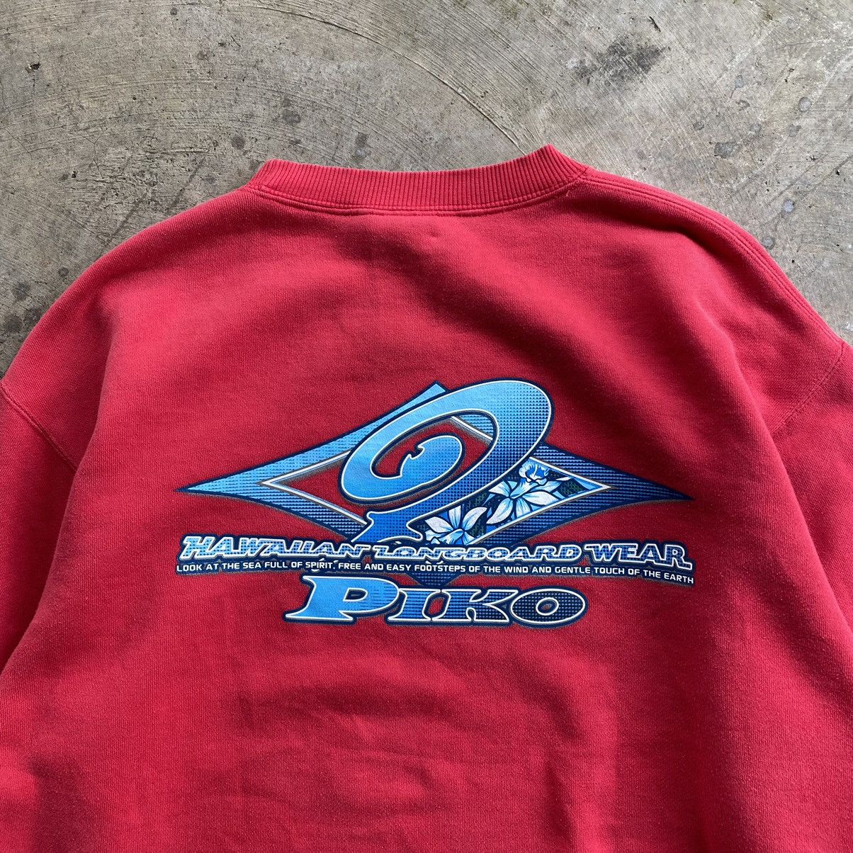 Vintage PIKO Hawaiian Surf Wear Big Logo Sweatshirt Size US L / EU 52-54 / 3 - 6 Thumbnail