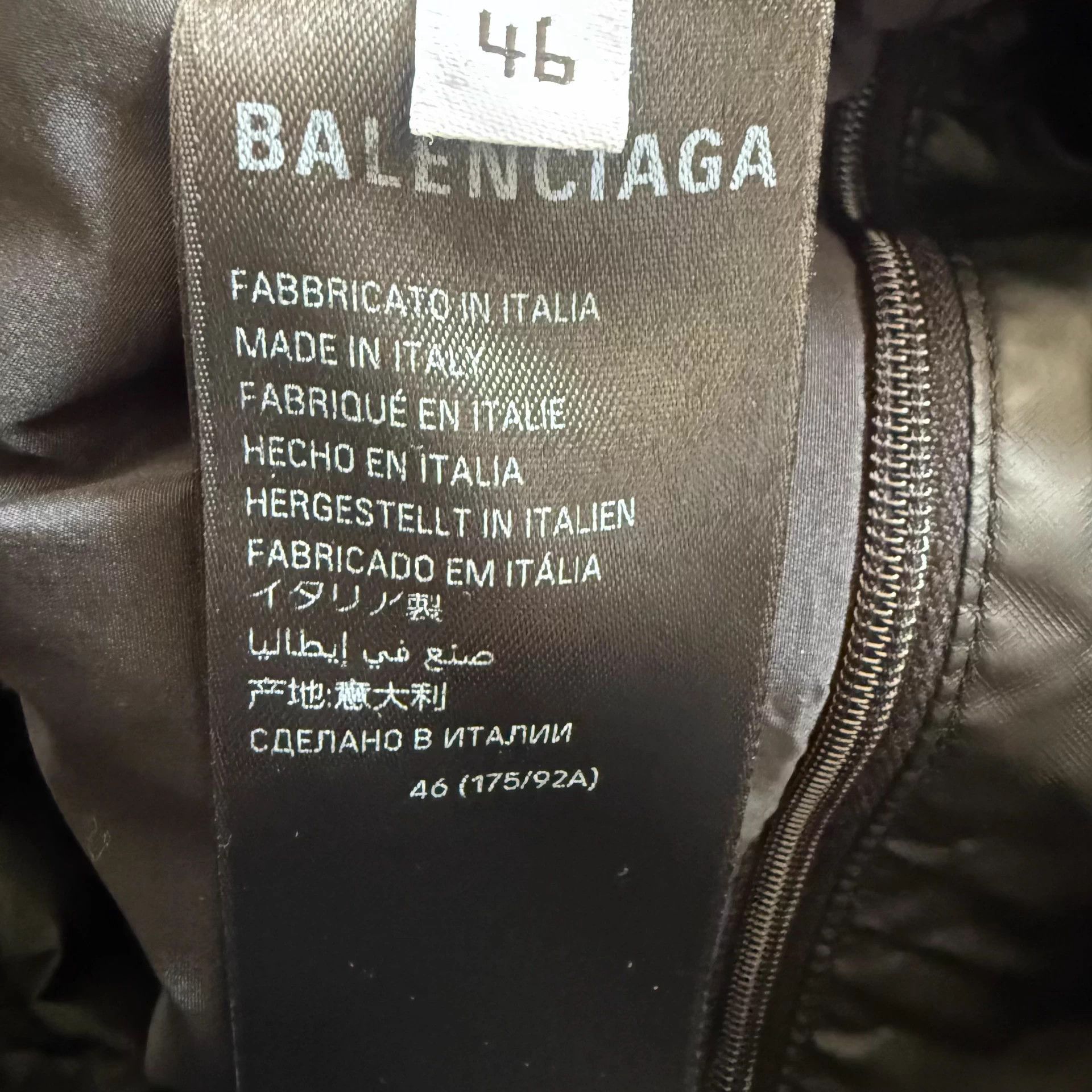 Balenciaga Balenciaga SKIWEAR Logo zip hooded parka men's black Size US S / EU 44-46 / 1 - 4 Thumbnail