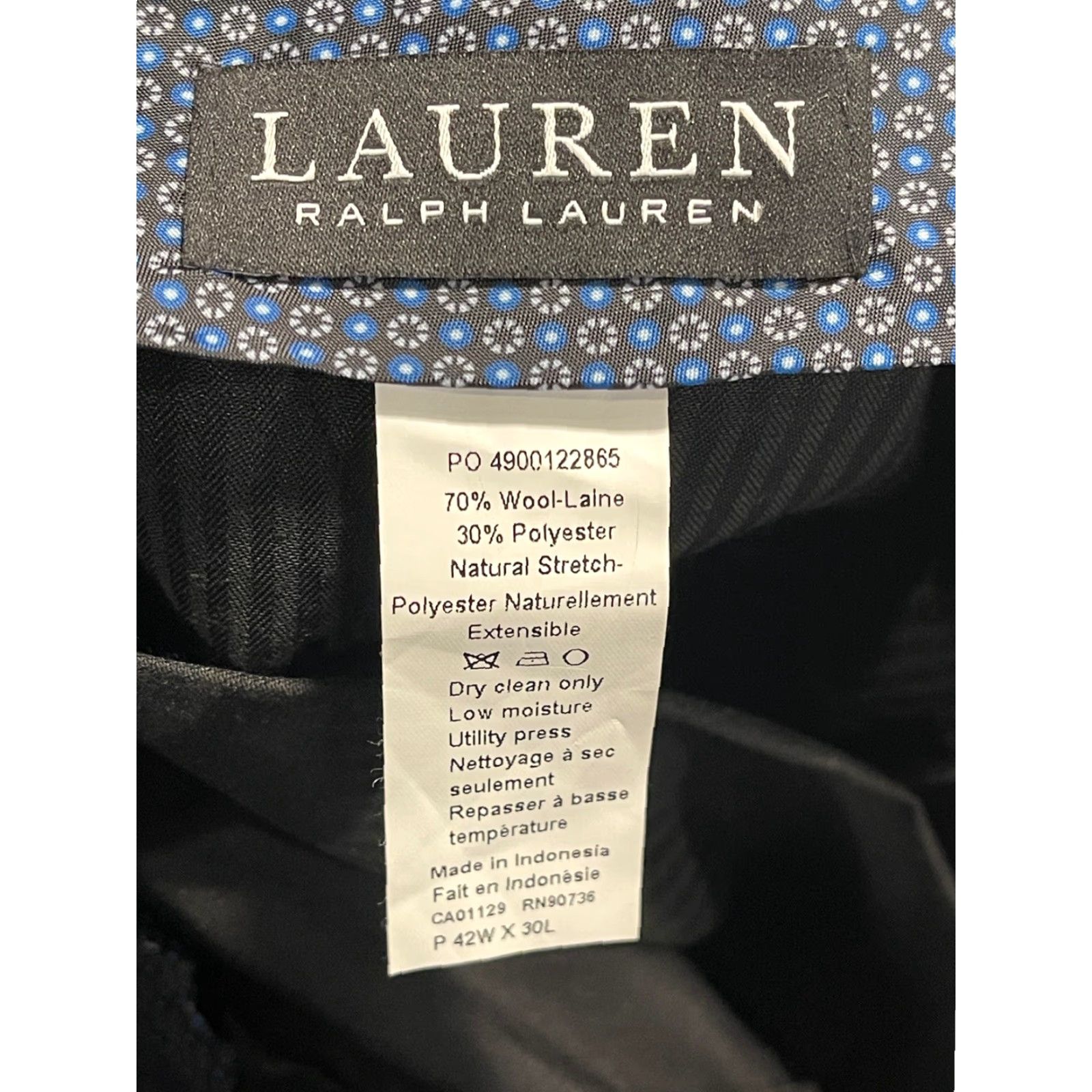 Ralph Lauren Ralph Lauren Black Label Pants Wool Polyester Gray Plaid Academia Straight Leg 42x30 Mens Dress Pants Size US 42 / EU 58 - 4 Thumbnail