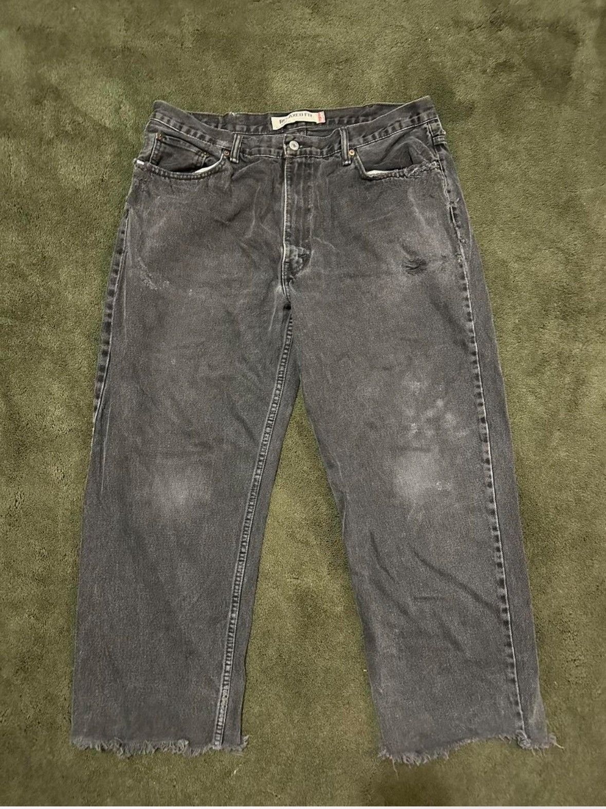 Levi's Black washed Levi's 550 straight leg jeans Size US 40 / EU 56 - 1 Thumbnail