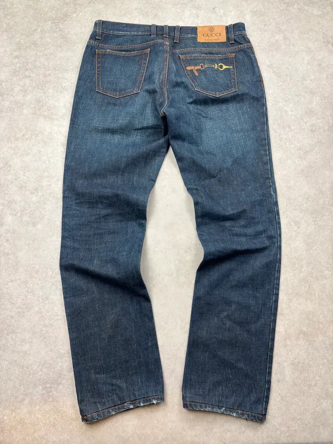 Gucci Gucci Demna Horsebit Washed Denim Jean | Grailed