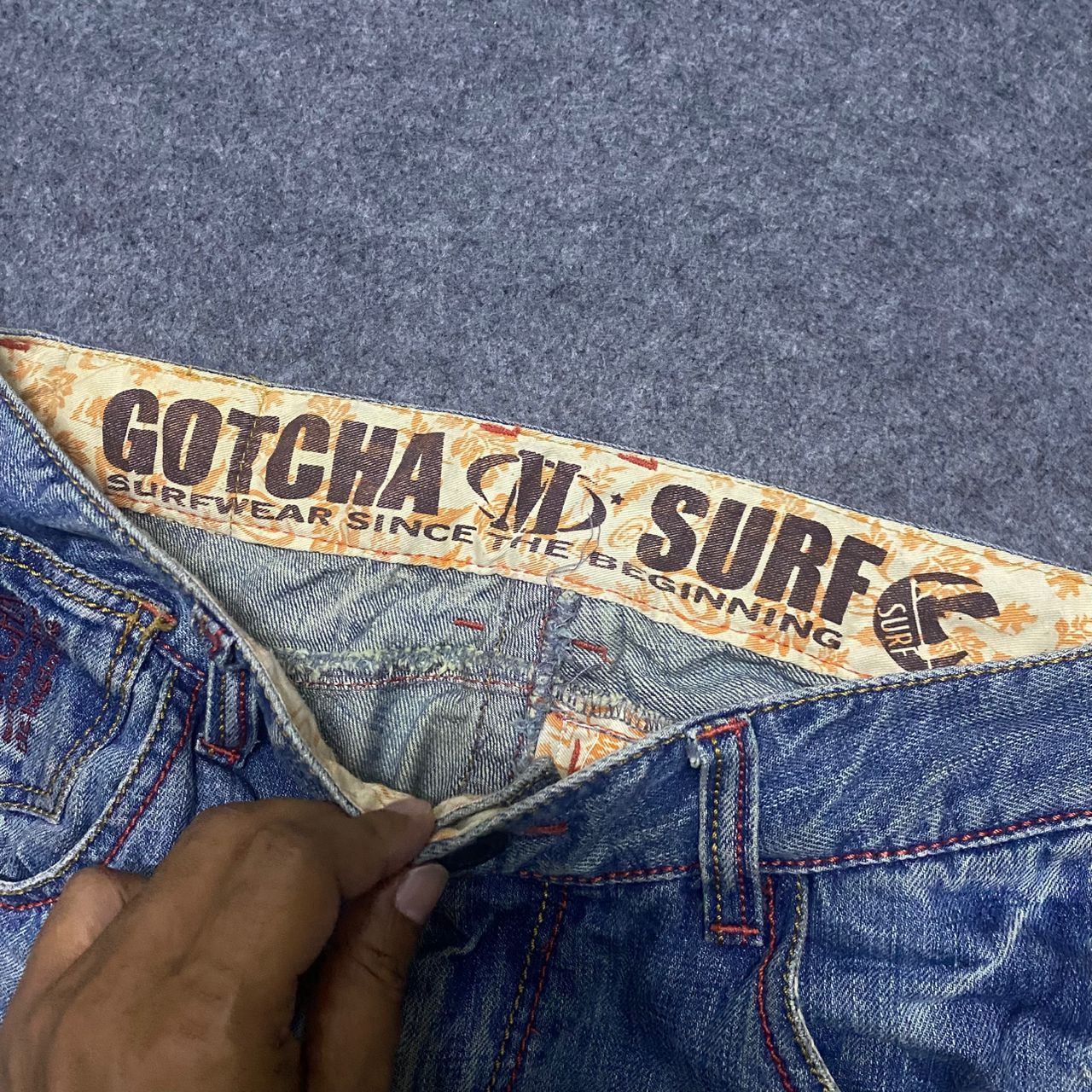Gotcha 💥Best Offer💥Vintage Gotcha Surfwear Distressed Denim Size US 32 / EU 48 - 14 Thumbnail