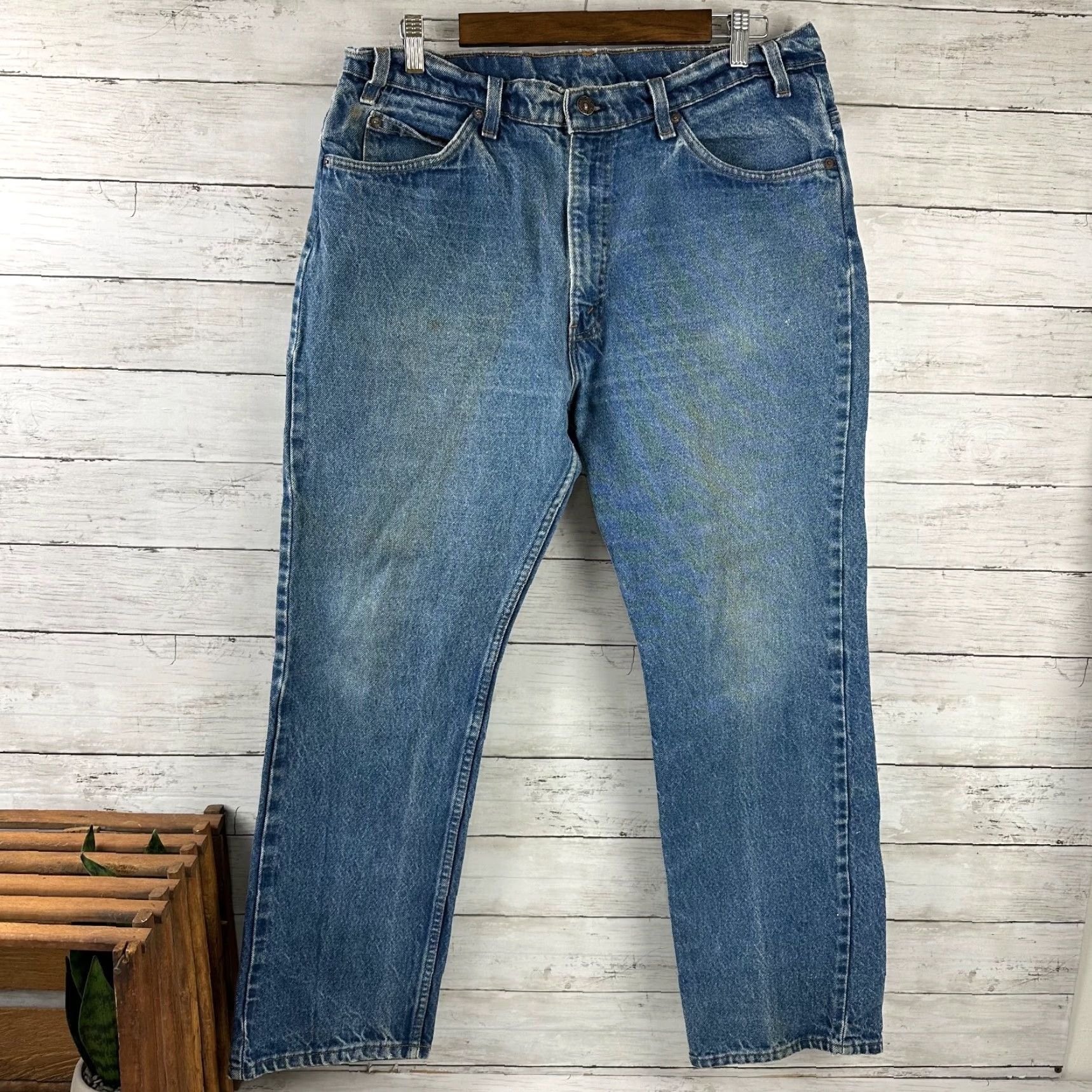 Denime VINTAGE Levi's 1980s Orange Tab 40509 Straight Denim Jeans Adult Men 38x30 Blue Casual Size US 30 / EU 46 - 5 Thumbnail