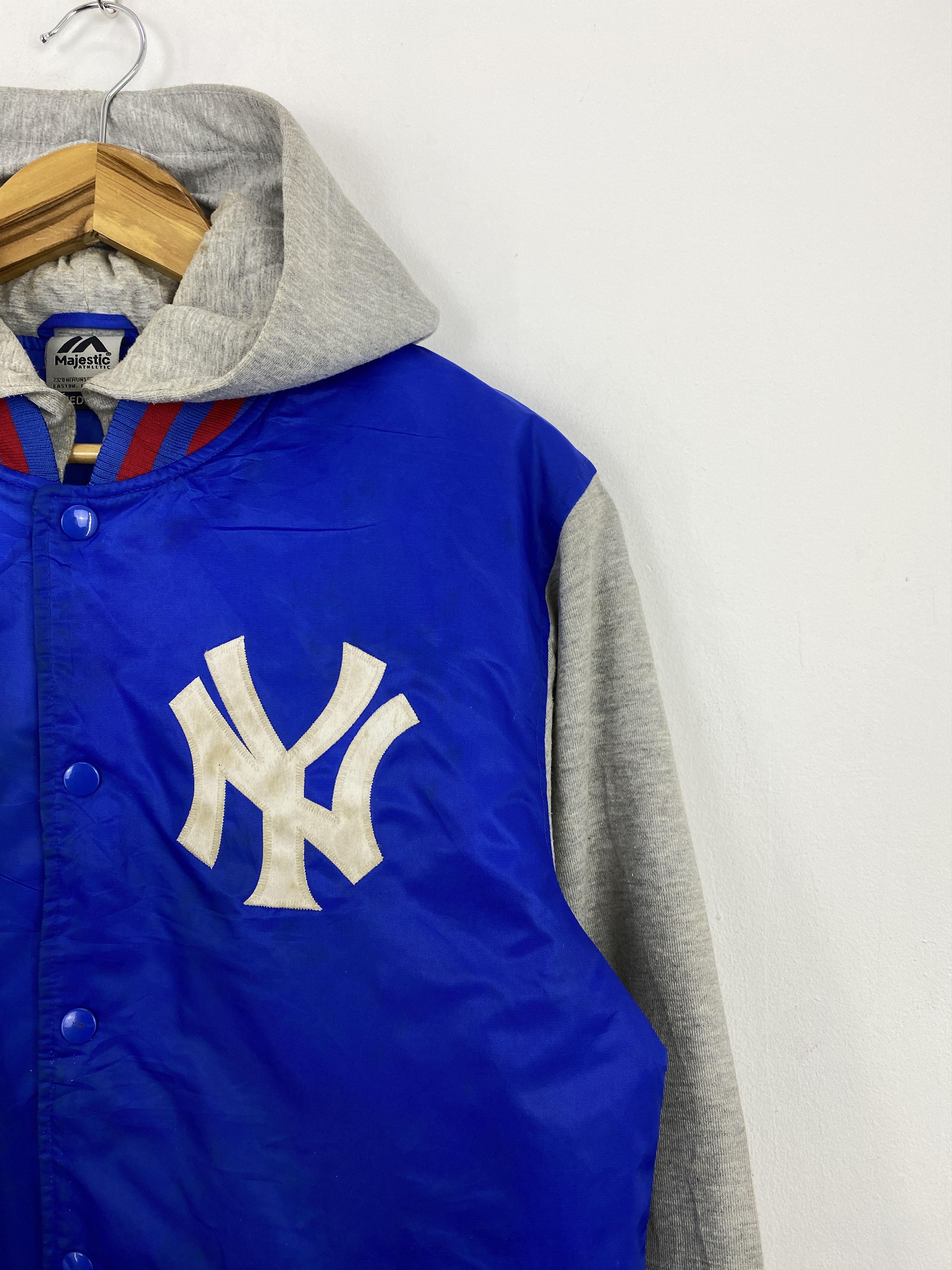 Majestic Vintage New York Coach Hoodie Bomber Jacket J1835 Size US M / EU 48-50 / 2 - 7 Thumbnail