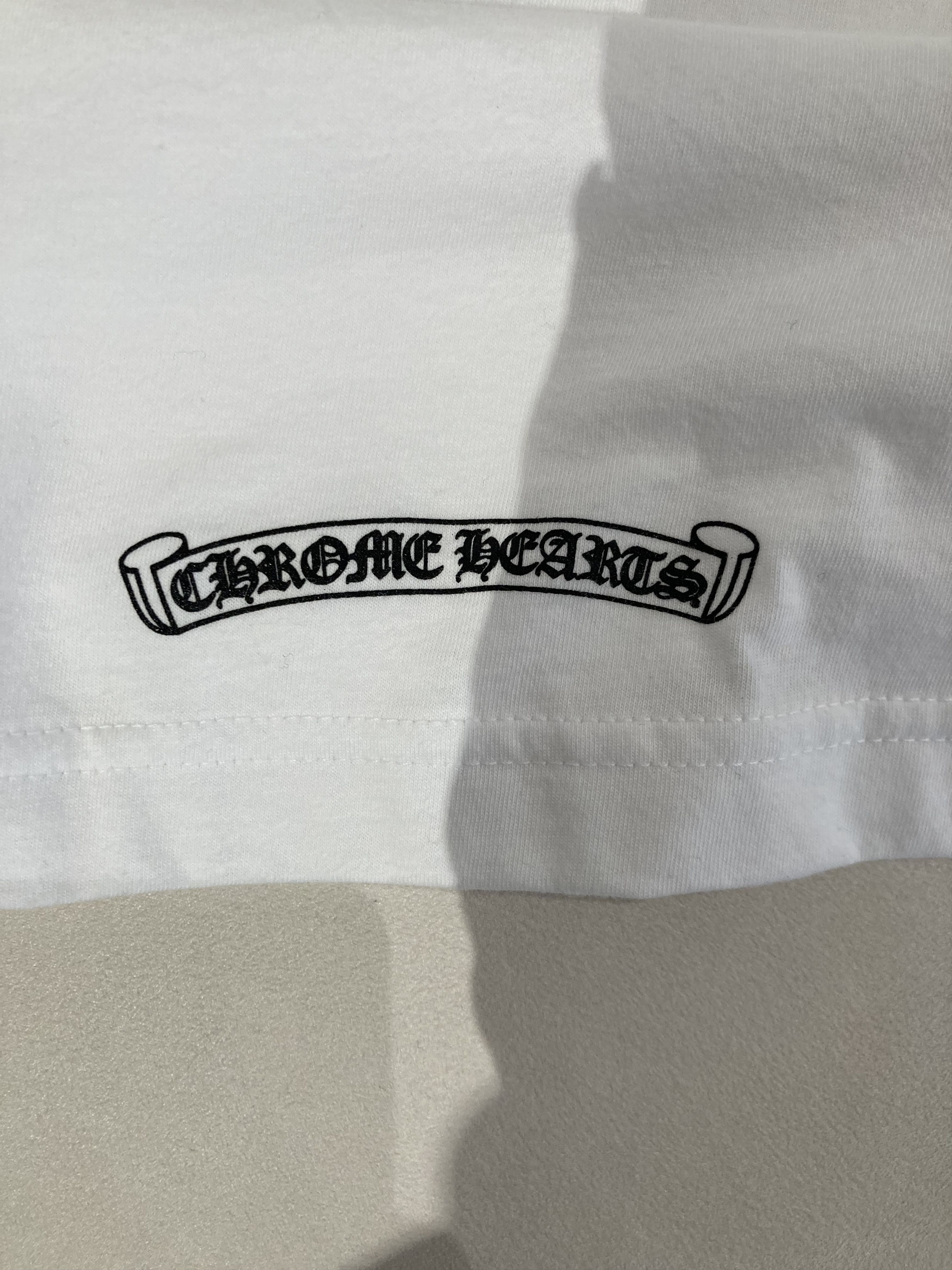 Chrome Hearts Chrome Hearts USA Script Cross Logo Tee Size US M / EU 48-50 / 2 - 8 Thumbnail
