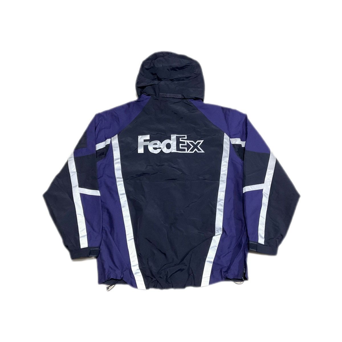 Fed Ex Logo Reflective Warm outlets Outdoor Heavy Zip Coat Uniform Winter Jacket Large