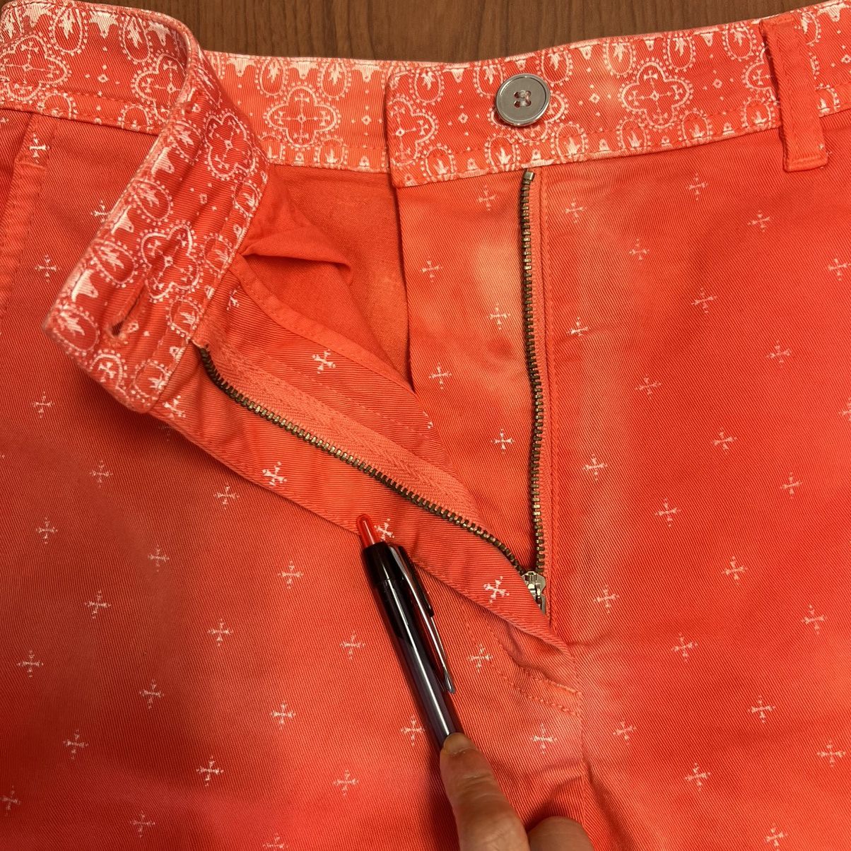 Maison Margiela MM6 Maison Martin Margiela Orange Patterned Shorts Italy Size 28" / US 6 / IT 42 - 5 Thumbnail