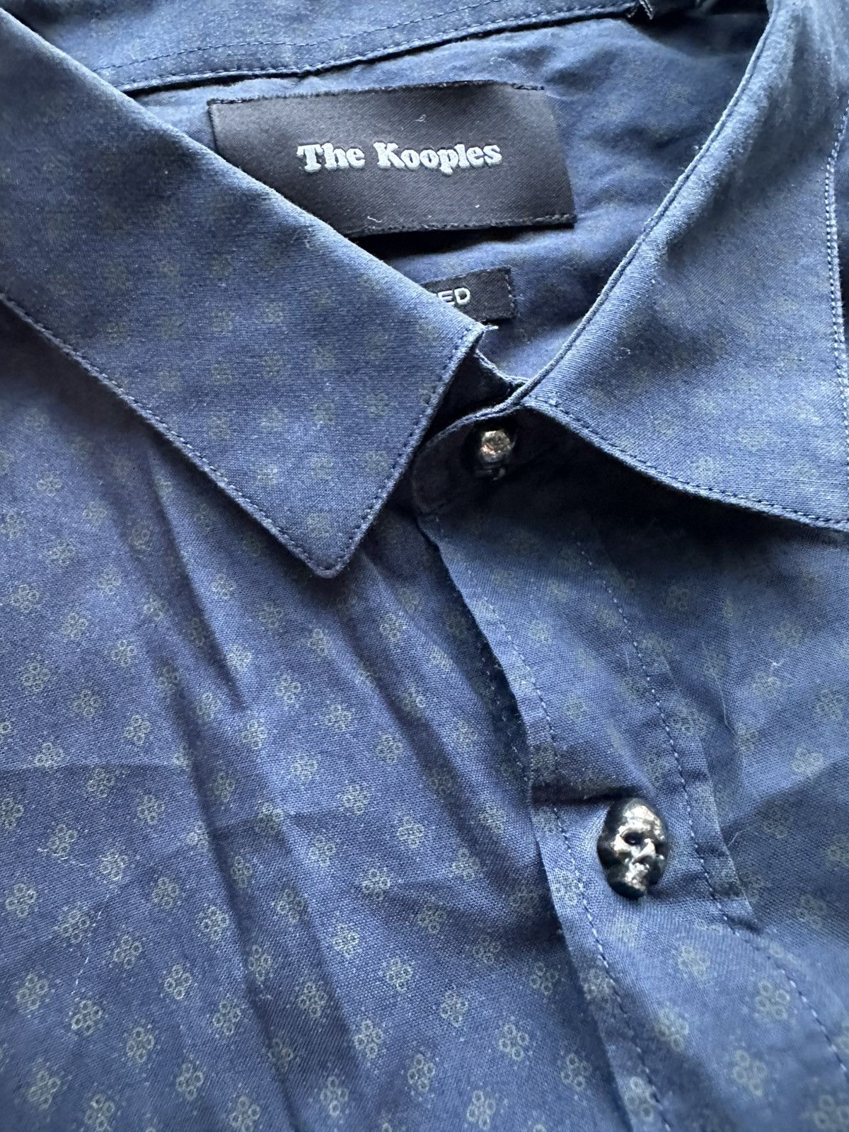 The Kooples 🚨The Kooples Paris skull monogram Long Sleeve Shirt Relaxed Size US L / EU 52-54 / 3 - 5 Thumbnail