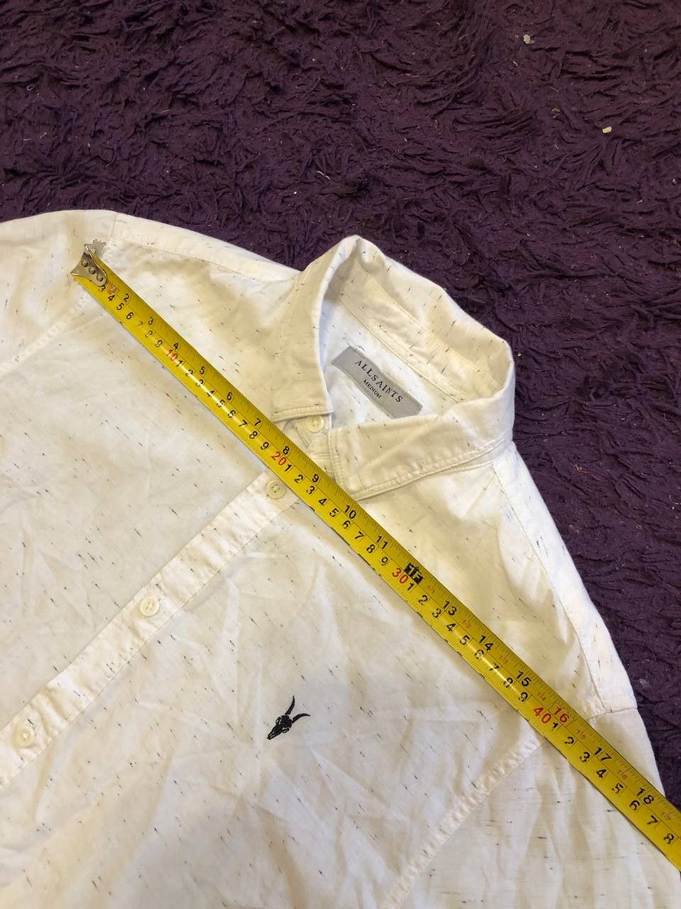 Allsaints Vintage white print Shirt Allsaints size M Y2K streetwear Size US M / EU 48-50 / 2 - 9 Thumbnail