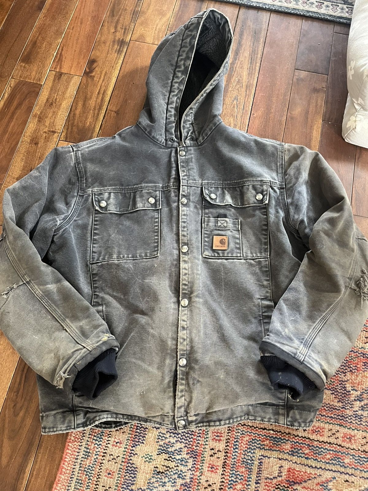 Carhartt Faded Black j284 Carhartt Jacket Size US M / EU 48-50 / 2 - 1 Thumbnail