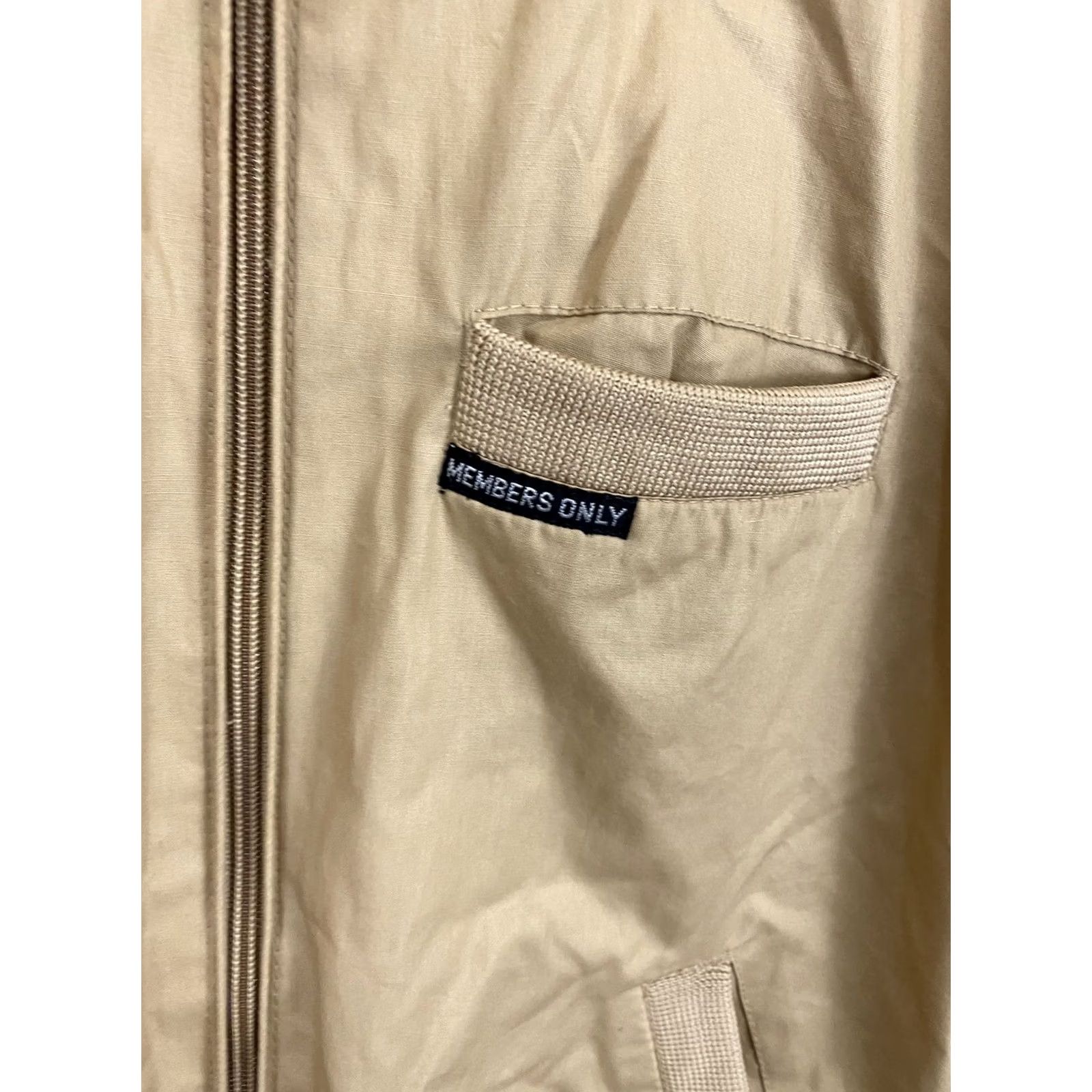 Members Only VTG 80s Members Only Cafe Racer Tan Windbreaker Jacket Size 38 Mens Windbreaker Tan 80s Cafe Racer Members Only JacketSize38 Size US XXS / EU 40 - 3 Thumbnail