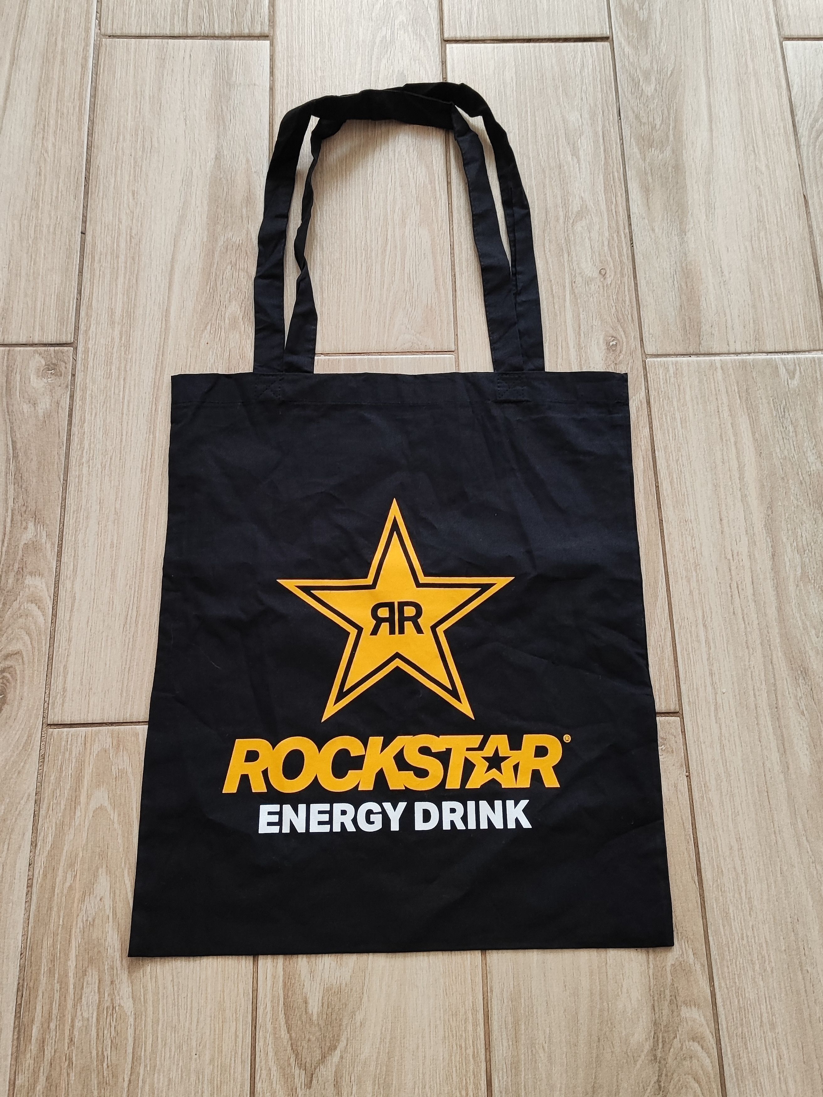 Vintage Rockstar Energy Branded Shopper Tote Bag – Rare Promo Size ONE SIZE - 2 Thumbnail