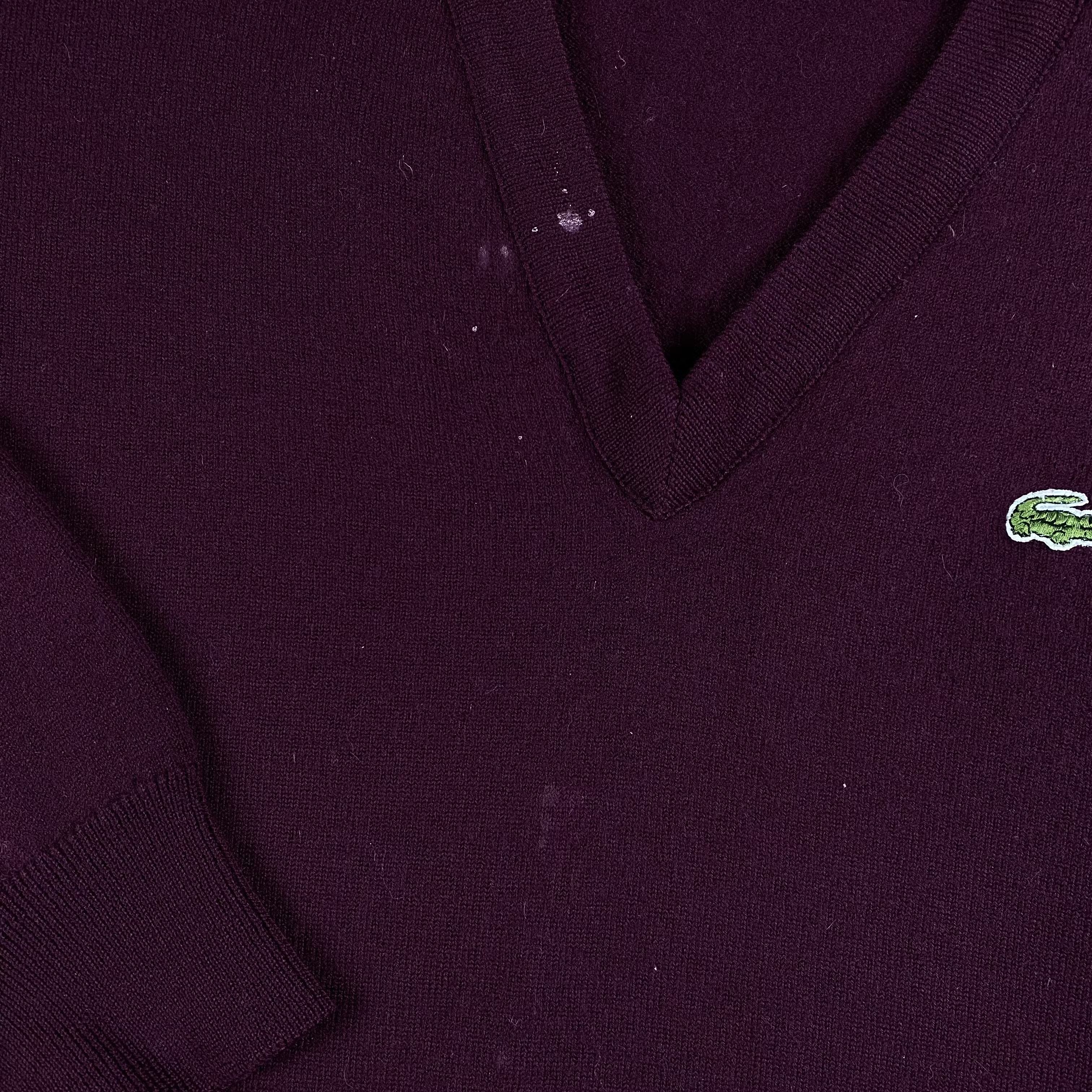 Lacoste × Vintage Mens Lacoste Vintage Sweater Size 7 Size US XL / EU 56 / 4 - 4 Thumbnail