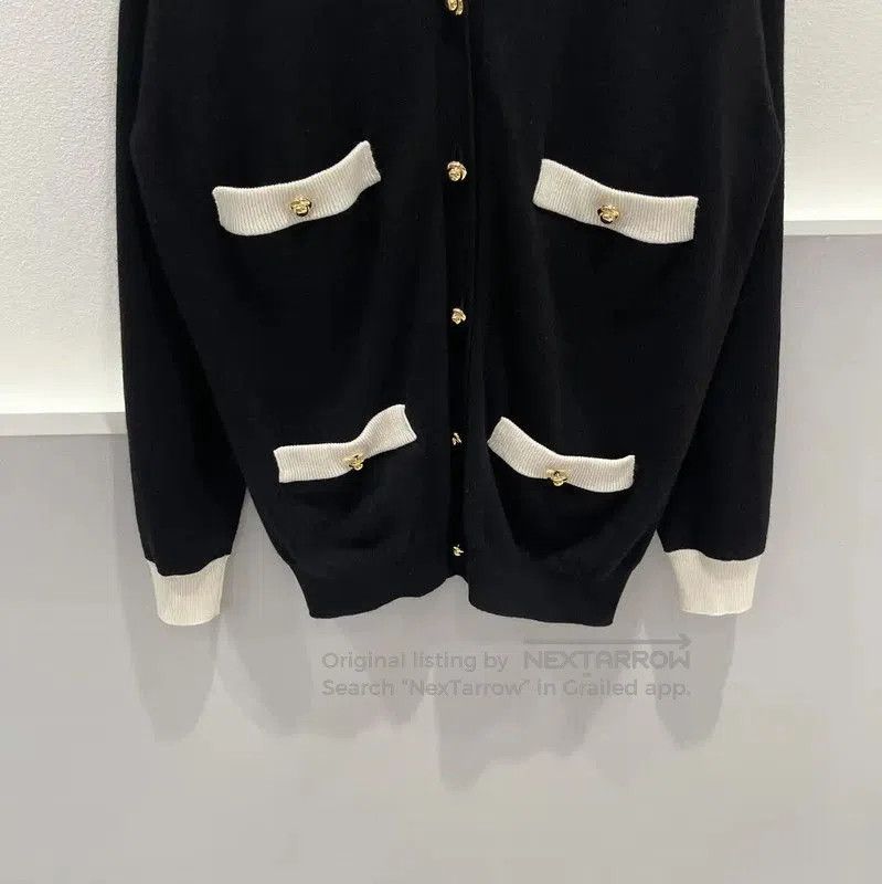 Miu Miu Miu Miu Black Cashmere Long Sleeve Cardigan . Size XXS / US 00 / IT 34 - 4 Thumbnail