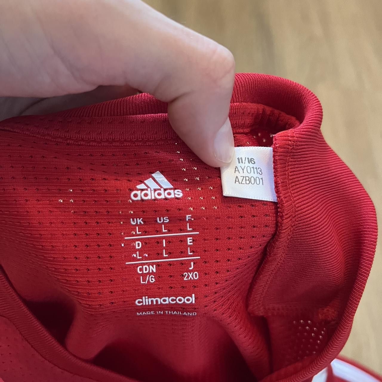 Adidas 2016-17 FC Cobenhavn Copenhagen Adidas red Size US L / EU 52-54 / 3 - 4 Thumbnail