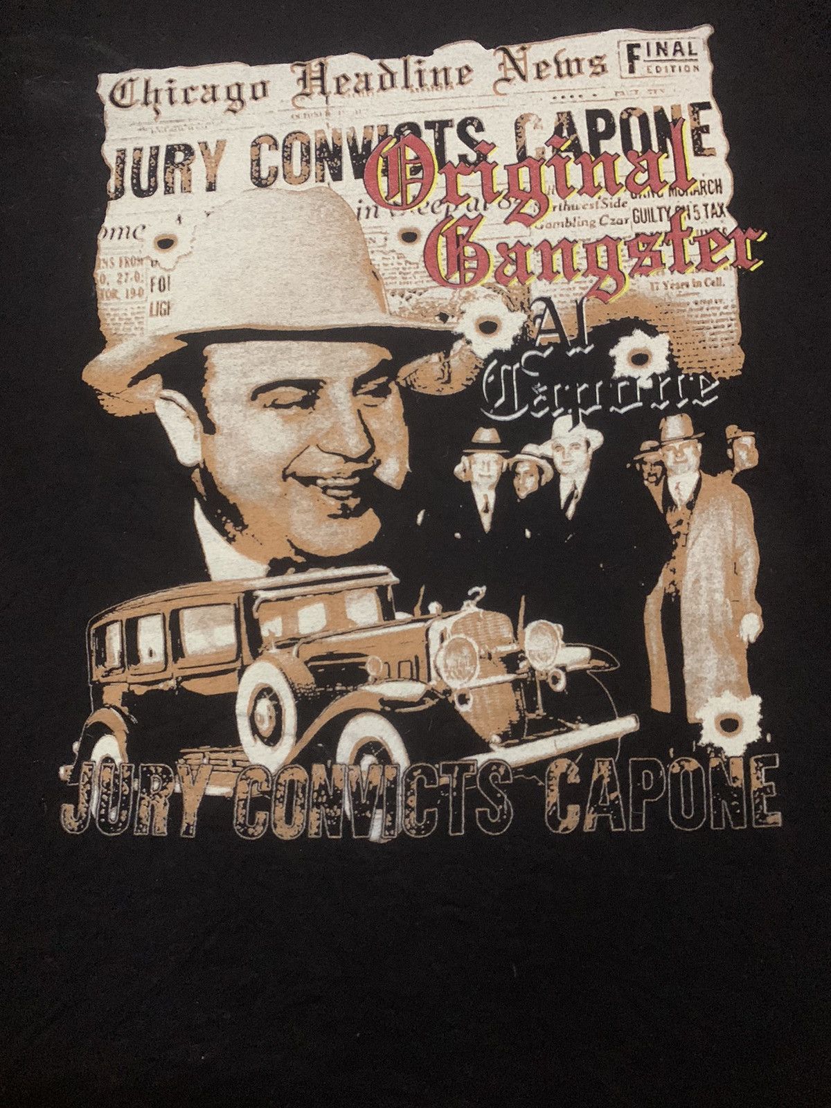 Spiritual Gangster Vintage Al Capone Original Gangster “Jury Convicts Capone” Size US XL / EU 56 / 4 - 3 Thumbnail