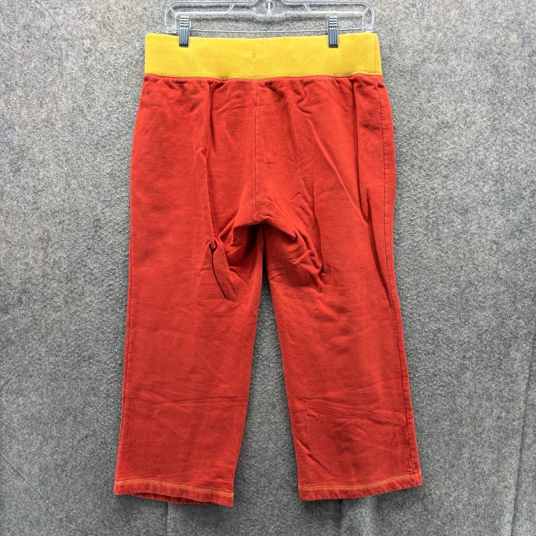 Puma Puma Pants Womens Medium Lounge Capri Cropped Stretch Waist Activewear Red Yellow Size 32" / US 10 / IT 46 - 2 Thumbnail
