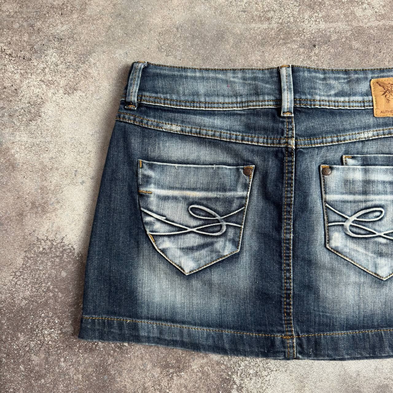Hysteric Glamour × Japanese Brand × Vintage Espirit Vintage Y2K Washed Sexy Mini Skirt Size 32" / US 10 / IT 46 - 5 Thumbnail