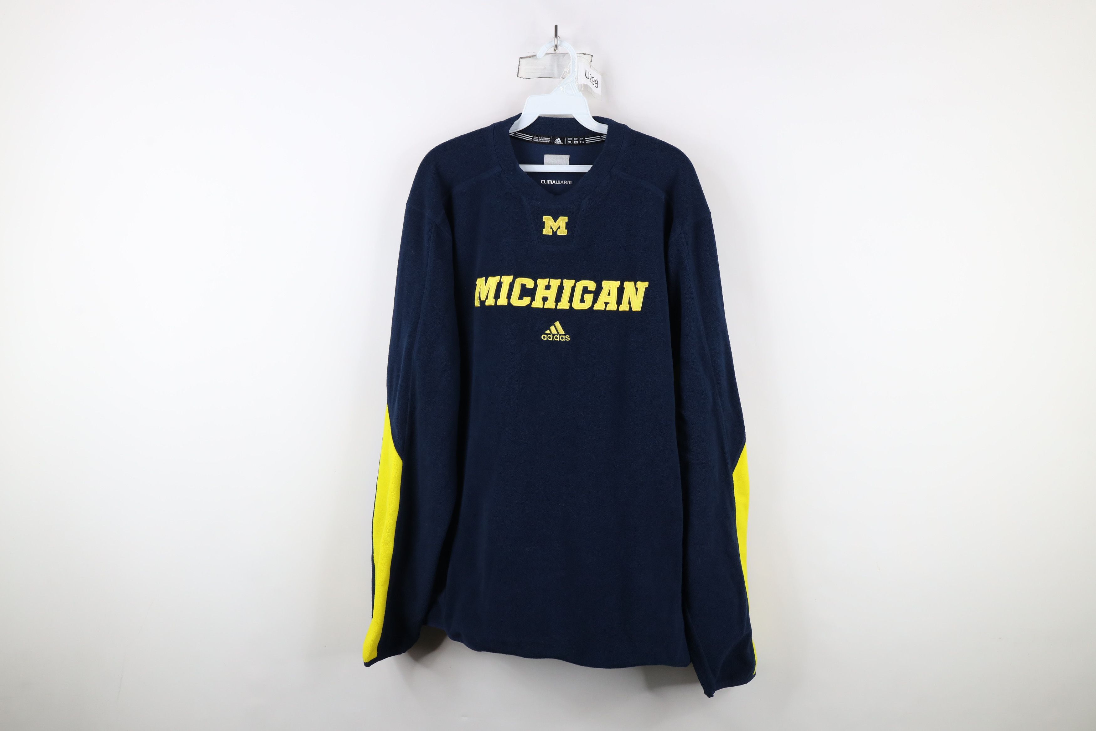 Adidas × Vintage Adidas University of Michigan Football Fleece Sweater Blue Size US XL / EU 56 / 4 - 1 Thumbnail
